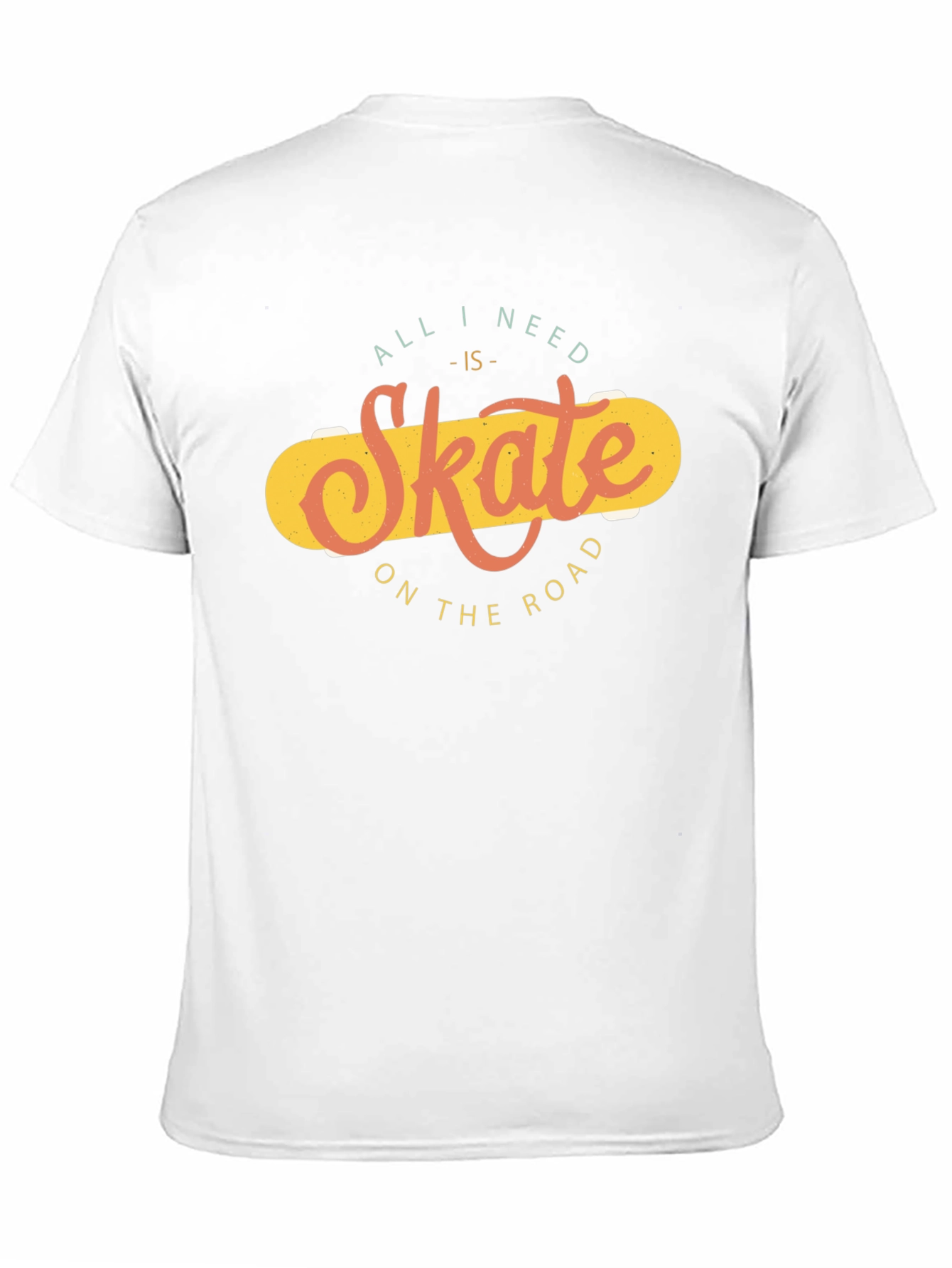 Skate On The Road Black T-Shirt