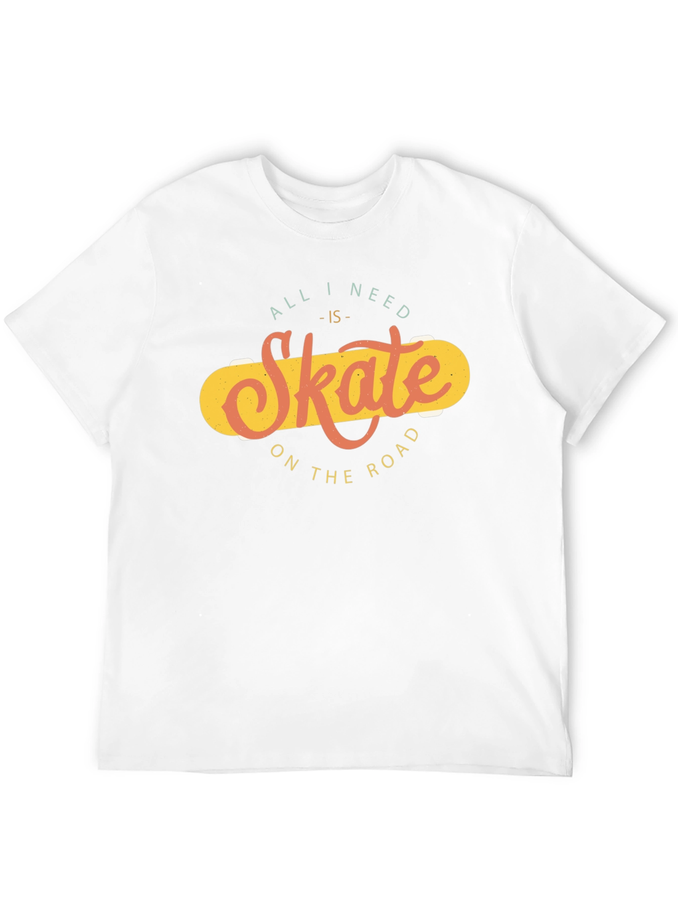 Skate On The Road Black T-Shirt