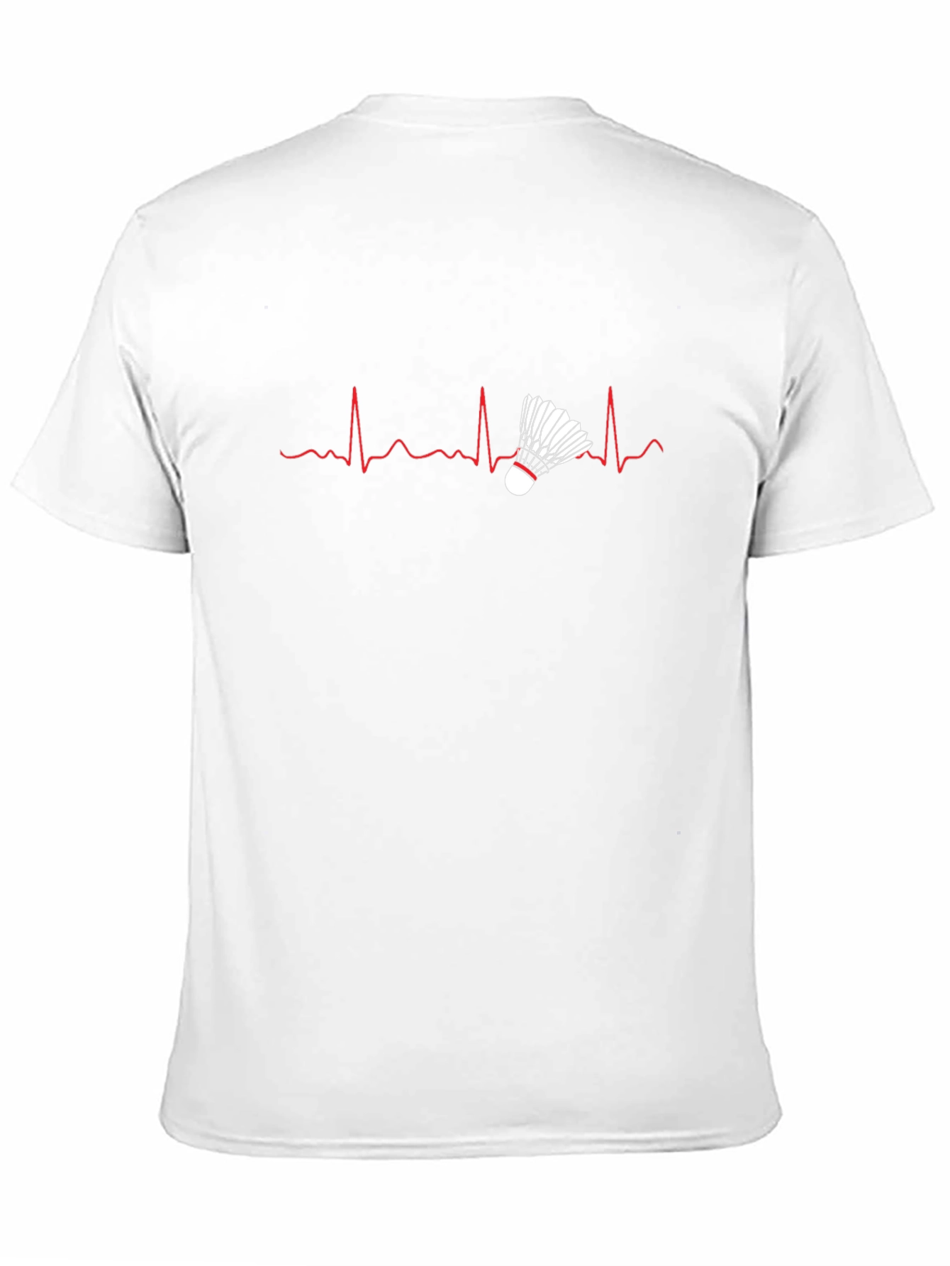 Badminton Heartbeat T-Shirt - Sports Tee