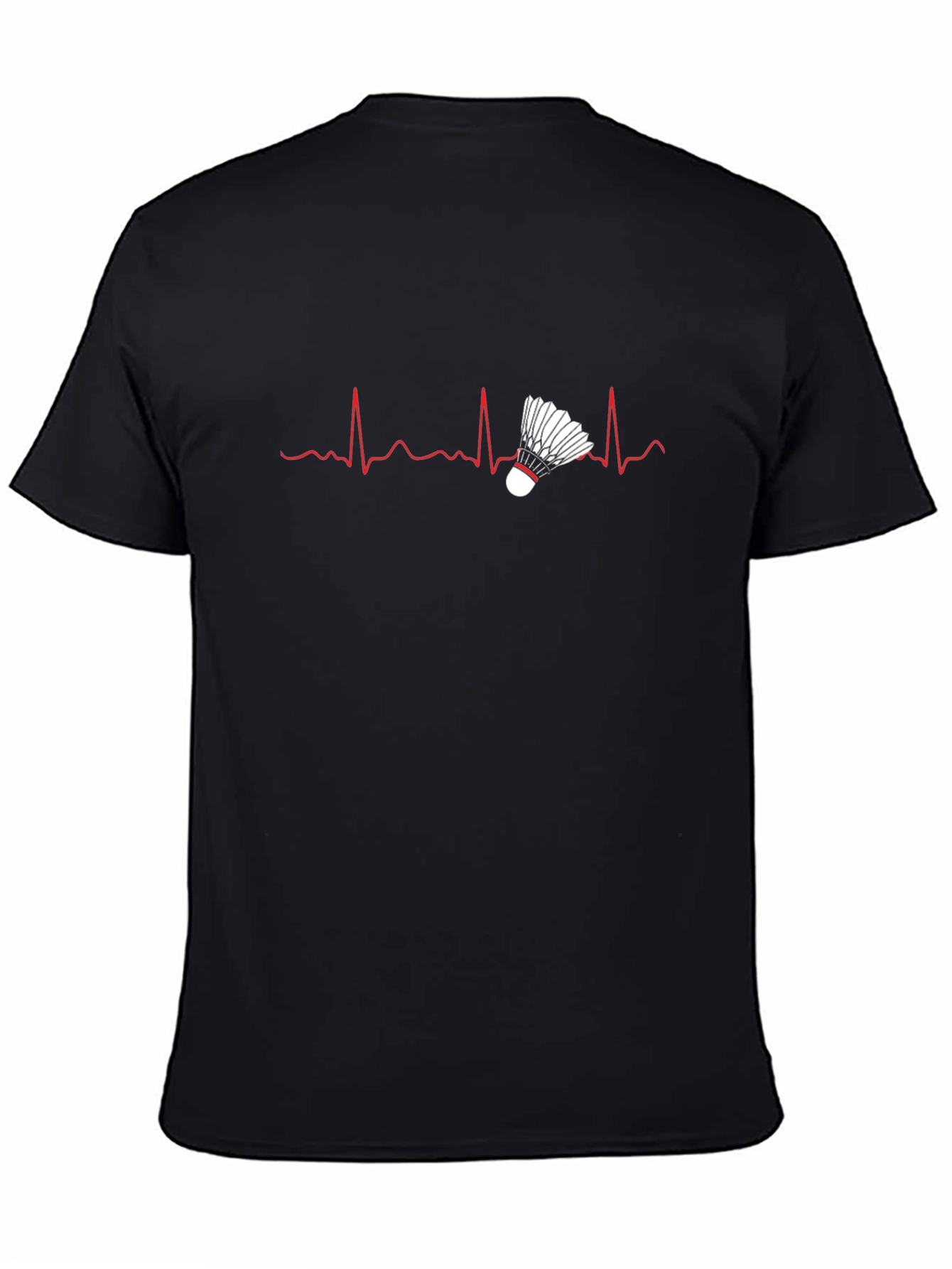 Badminton Heartbeat T-Shirt - Sports Tee