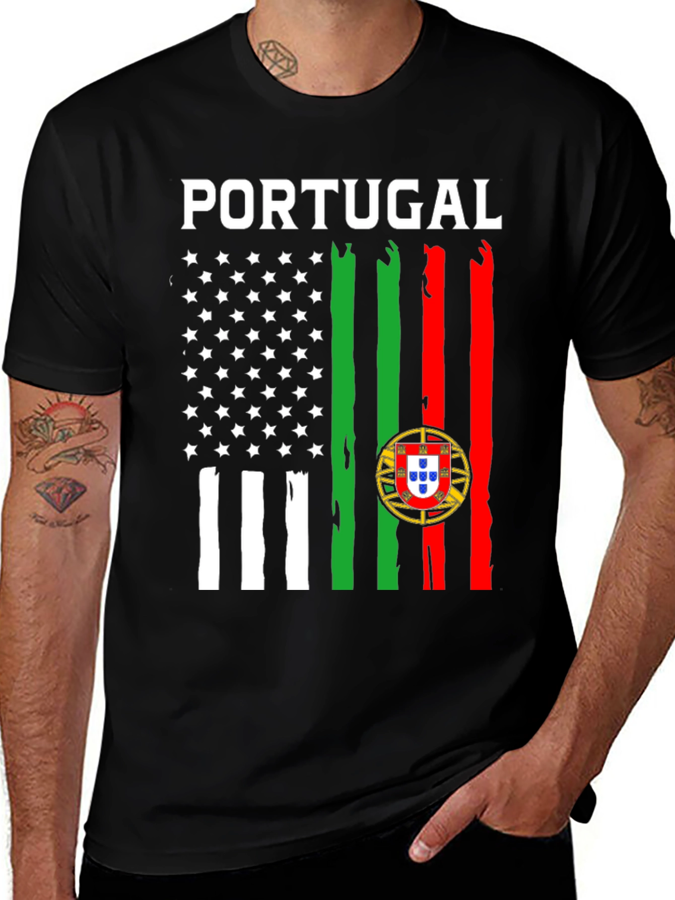 Portugal Flag Graphic T-Shirt