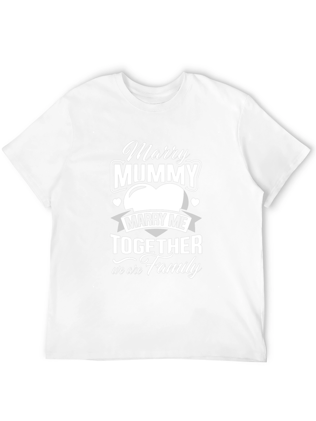 Marry Mummy Together Family Black T-Shirt