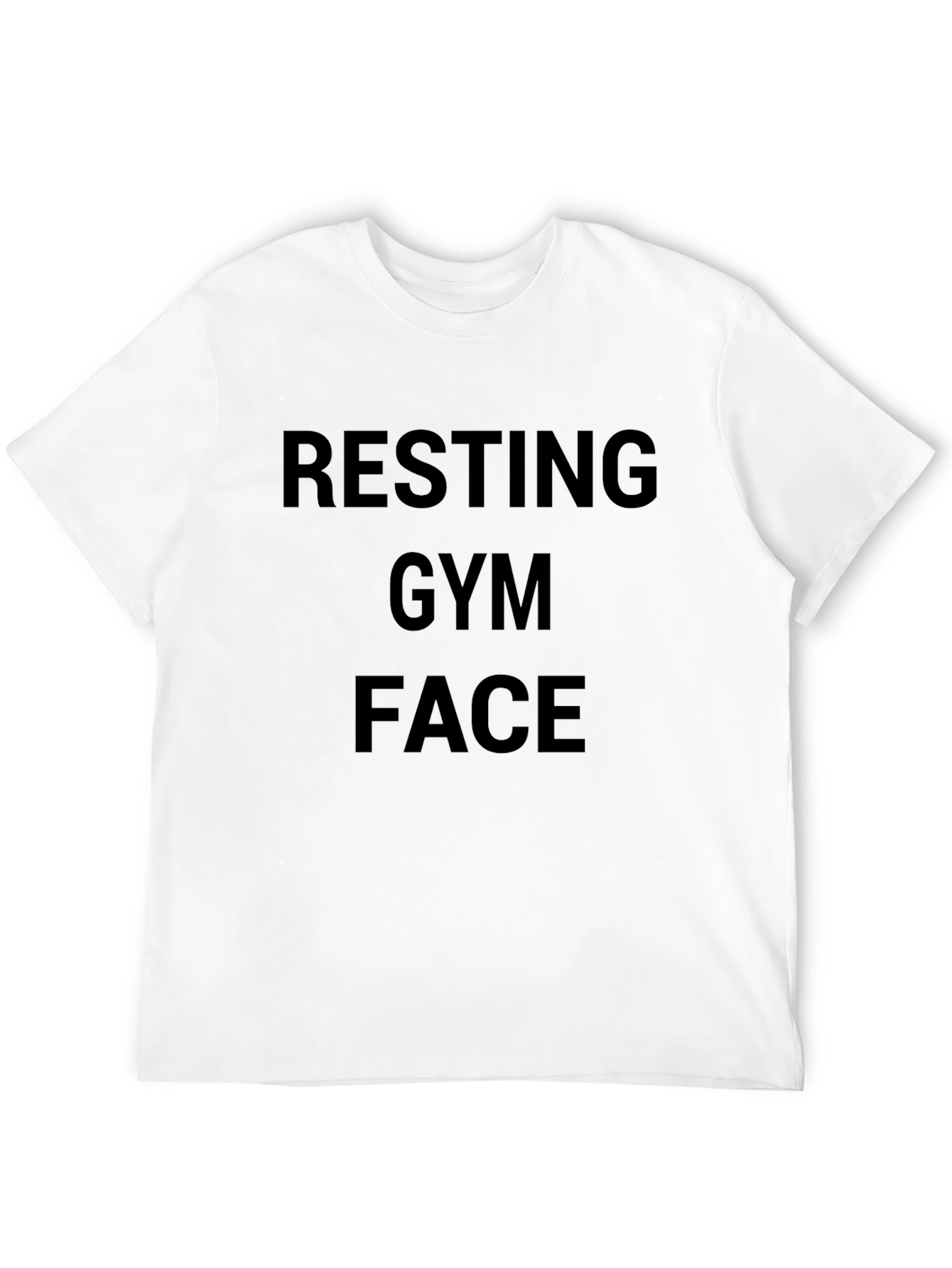 Resting Gym Face Black T-Shirt