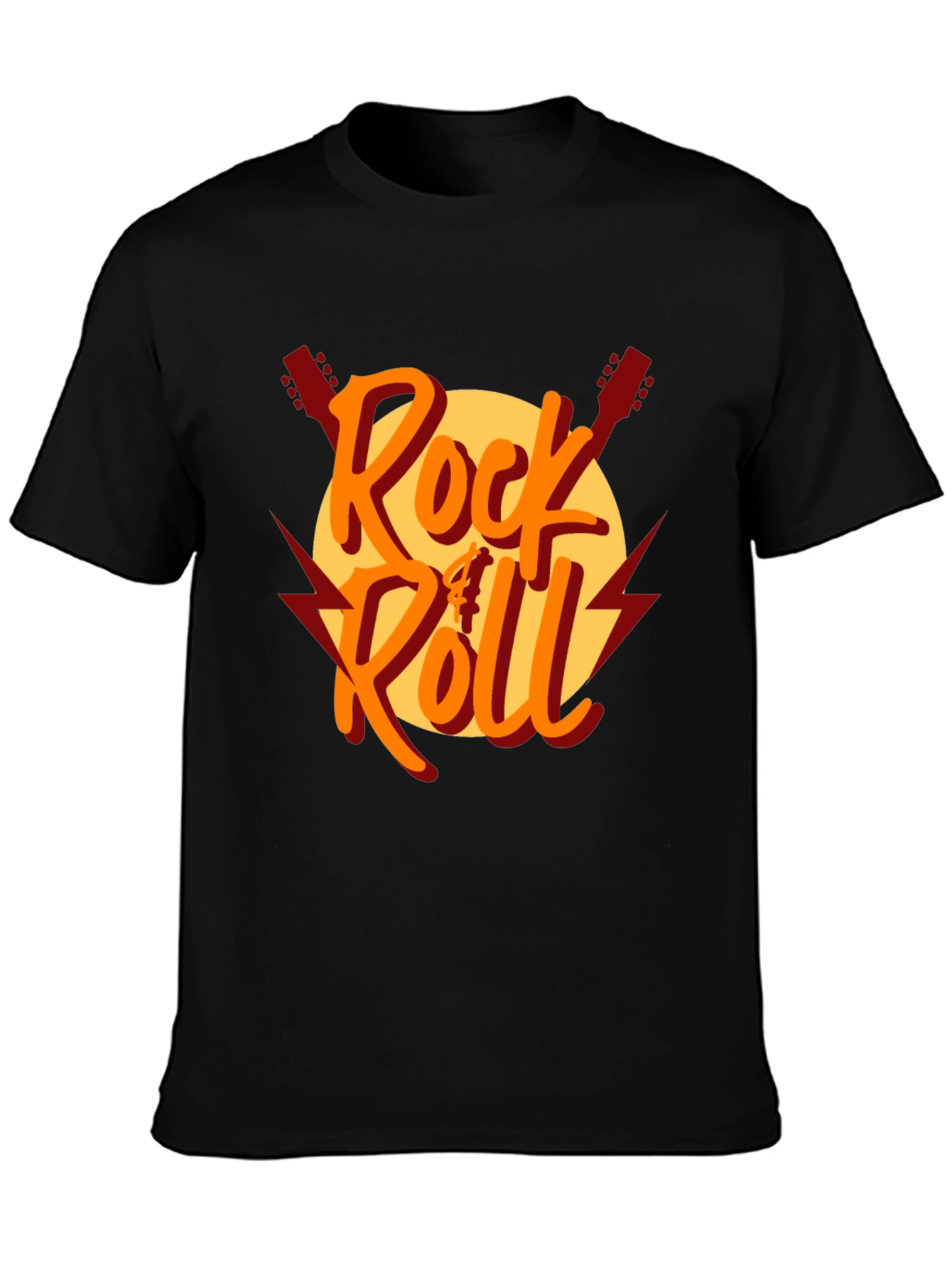 Rock & Roll Graphic Print T-Shirt - Classic Style