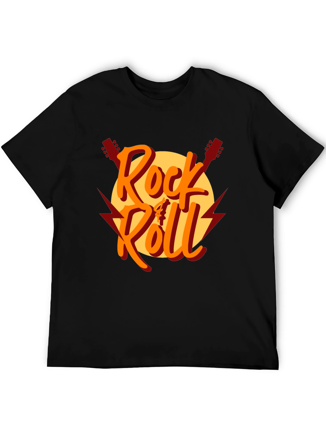 Rock & Roll Graphic Print T-Shirt - Classic Style
