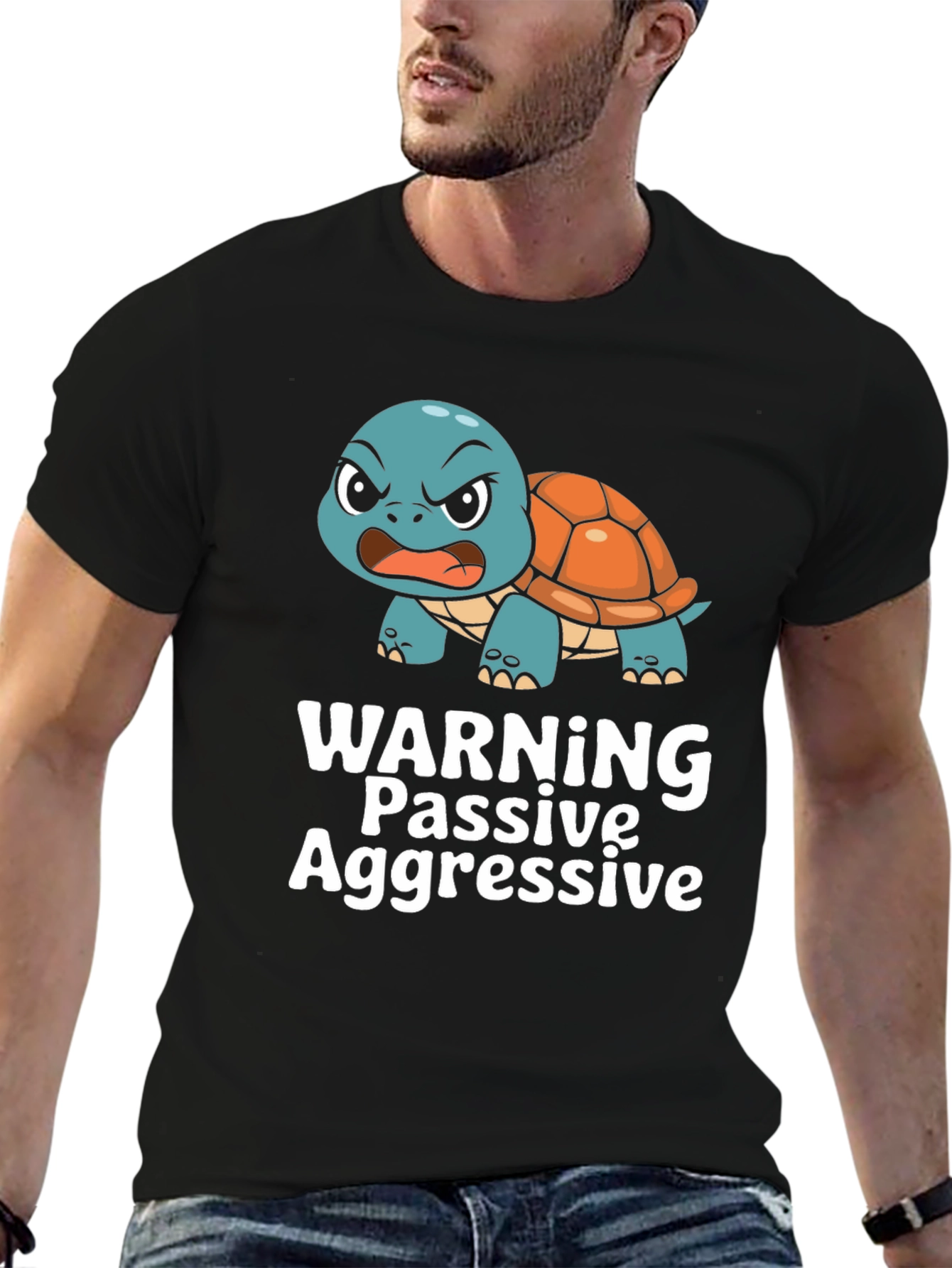 Warning Passive Aggressive Angry Turtle T-Shirt