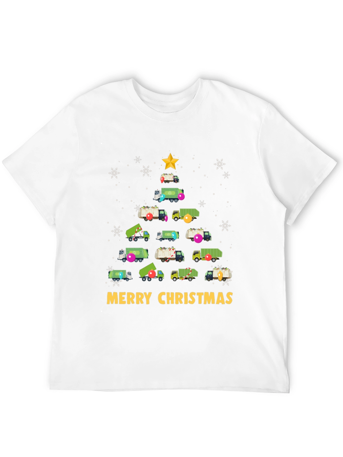 Christmas Garbage Truck Tree T-Shirt