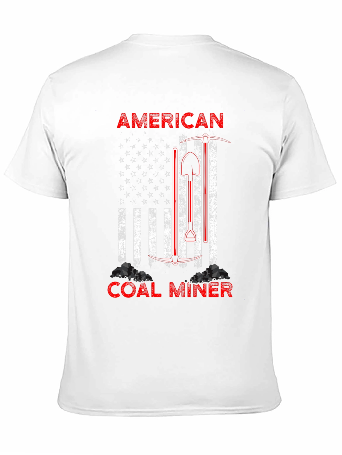 American Coal Miner Patriotic Graphic Tee