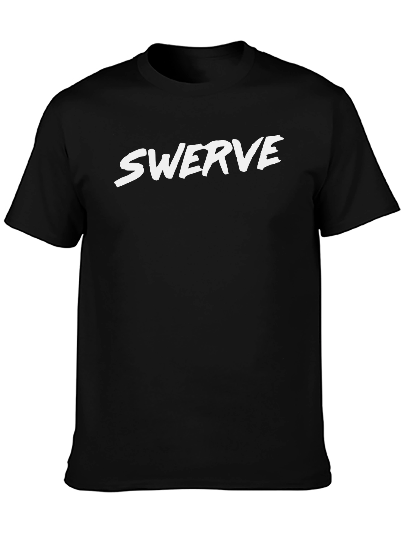 Swerve Graphic Tee - Black Cotton Blend