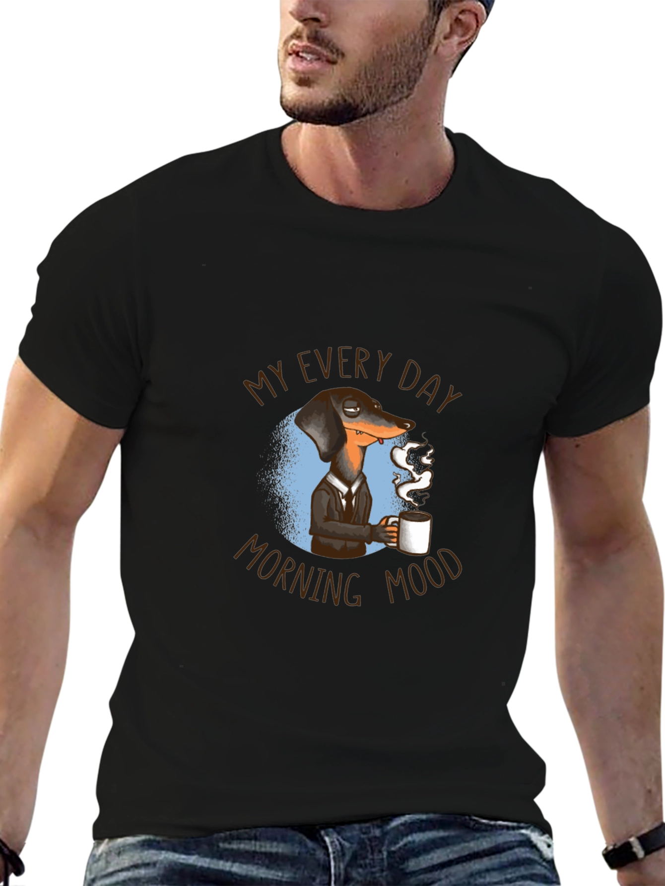 Everyday Morning Mood Dachshund Tee
