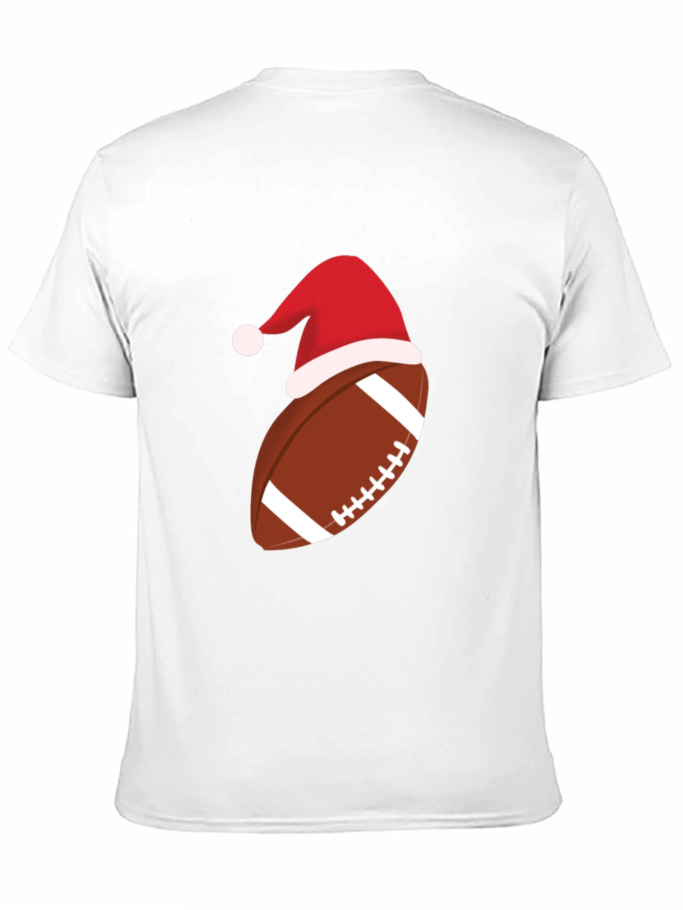 Festive Football Santa Hat T-Shirt