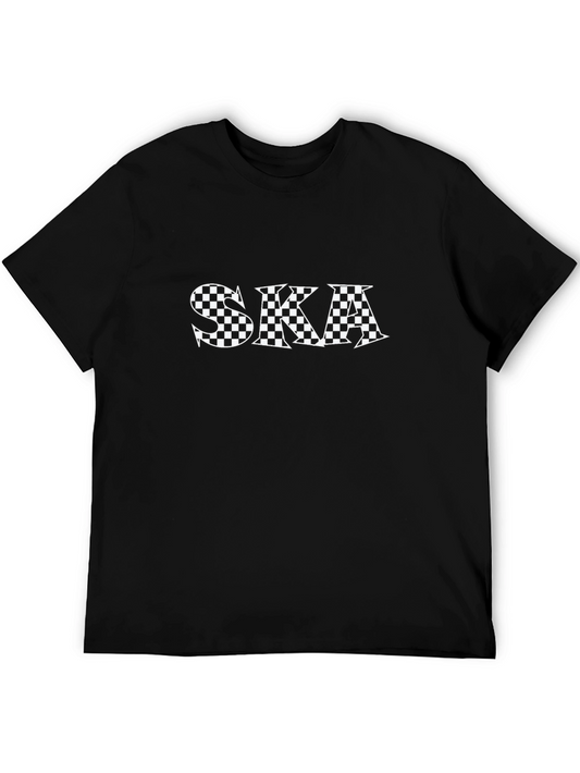 Black Ska Checkerboard Graphic T-Shirt