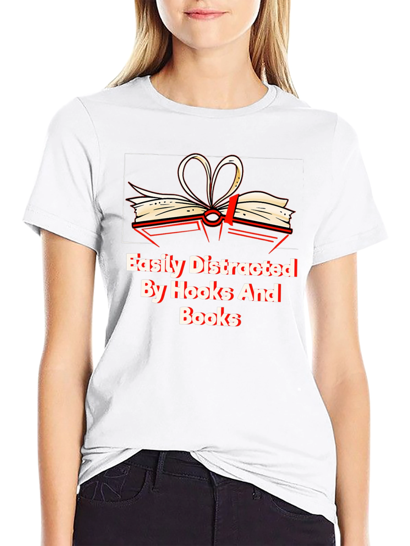 Easily Distracted By Books Graphic Tee