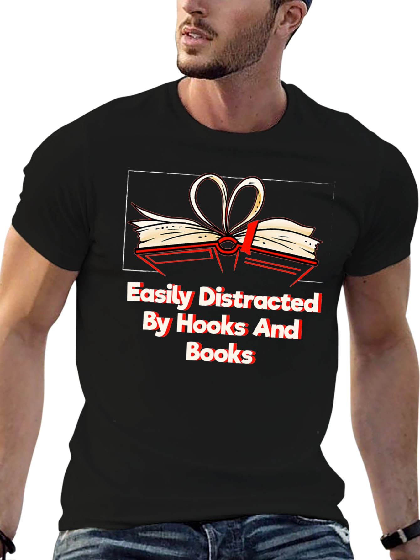 Easily Distracted By Books Graphic Tee