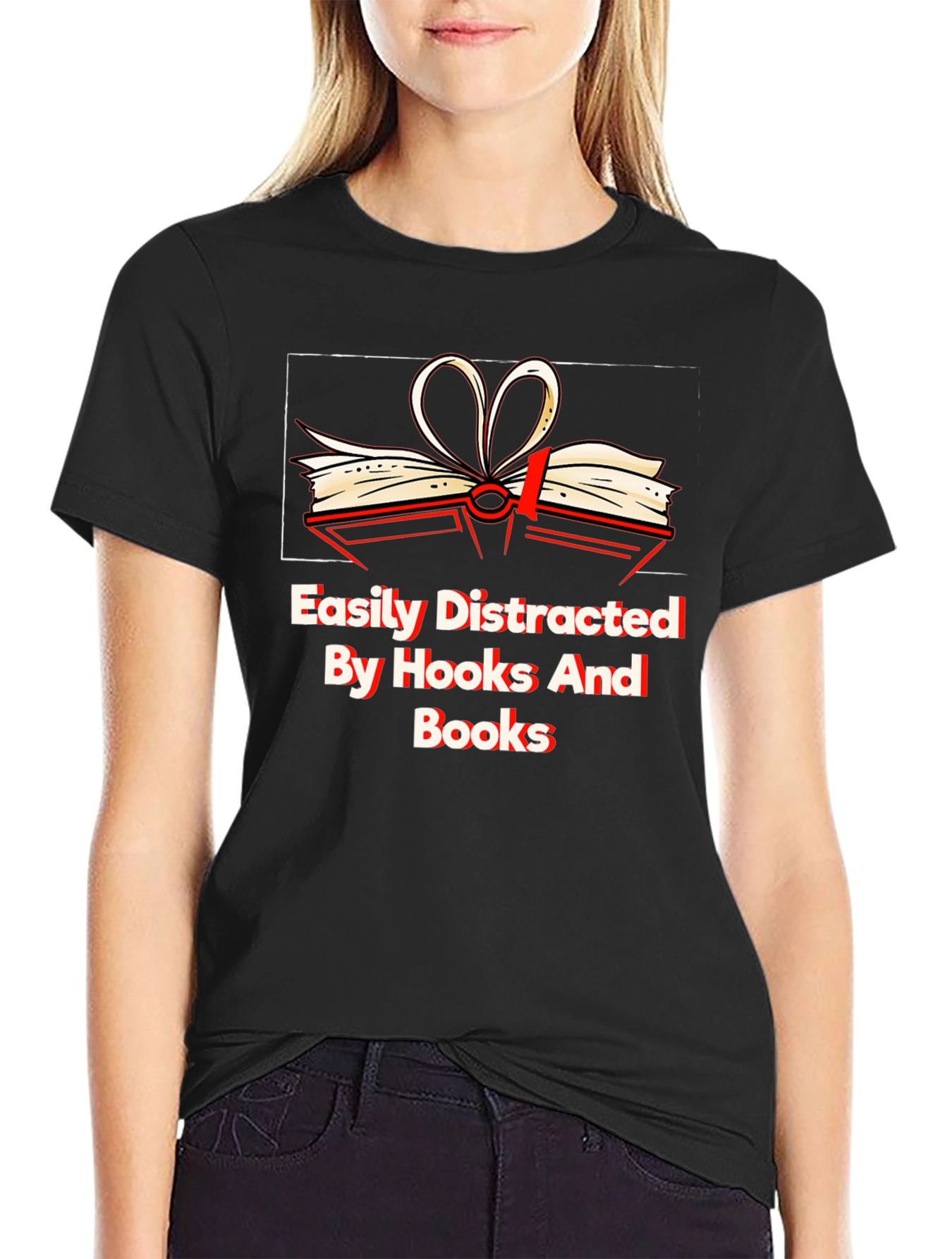 Easily Distracted By Books Graphic Tee