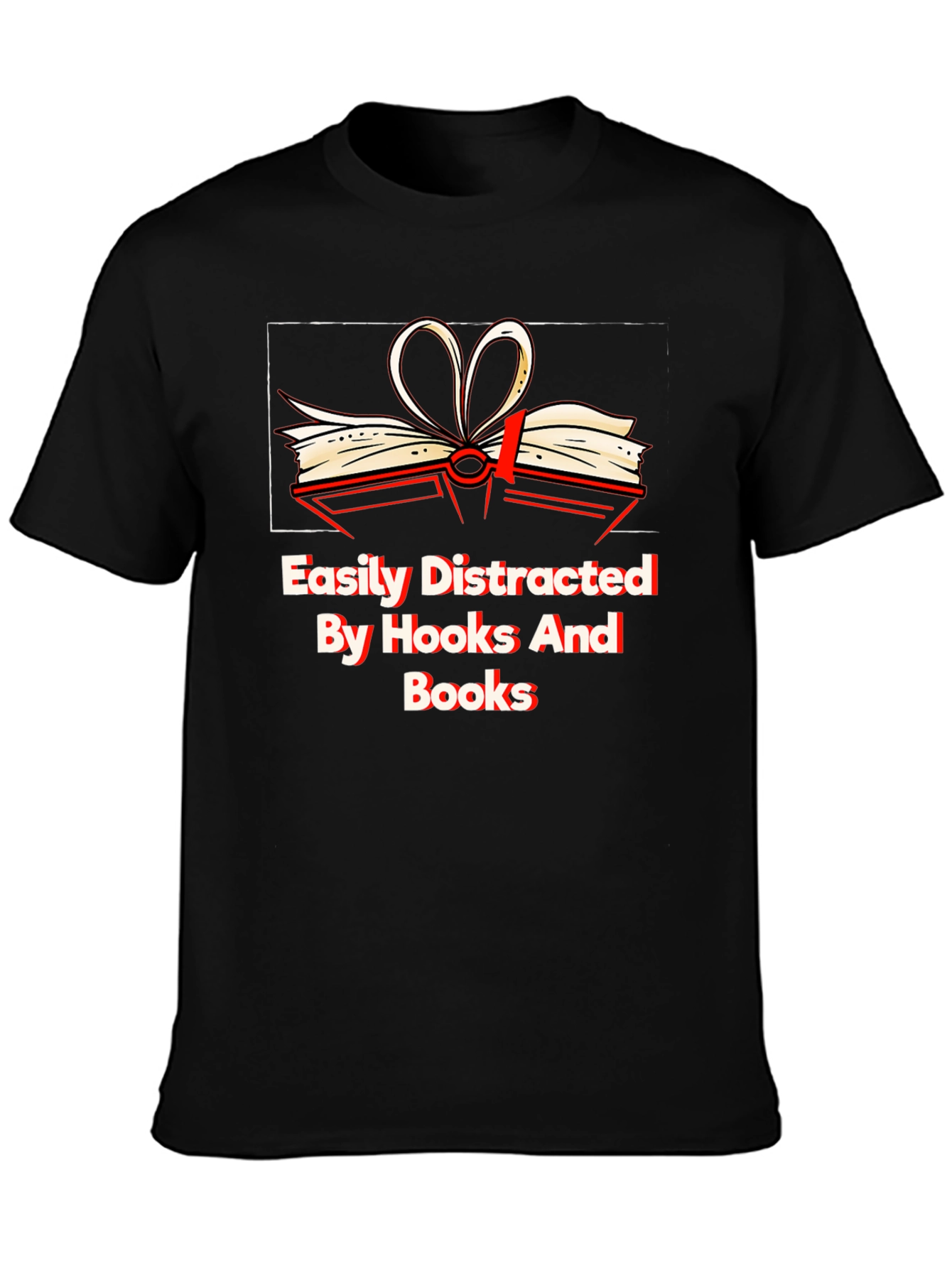 Easily Distracted By Books Graphic Tee