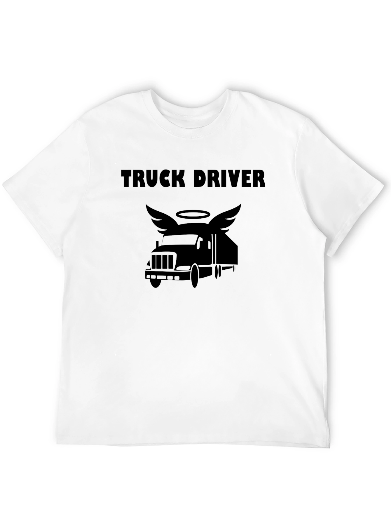 Truck Driver Angel Wings T-Shirt