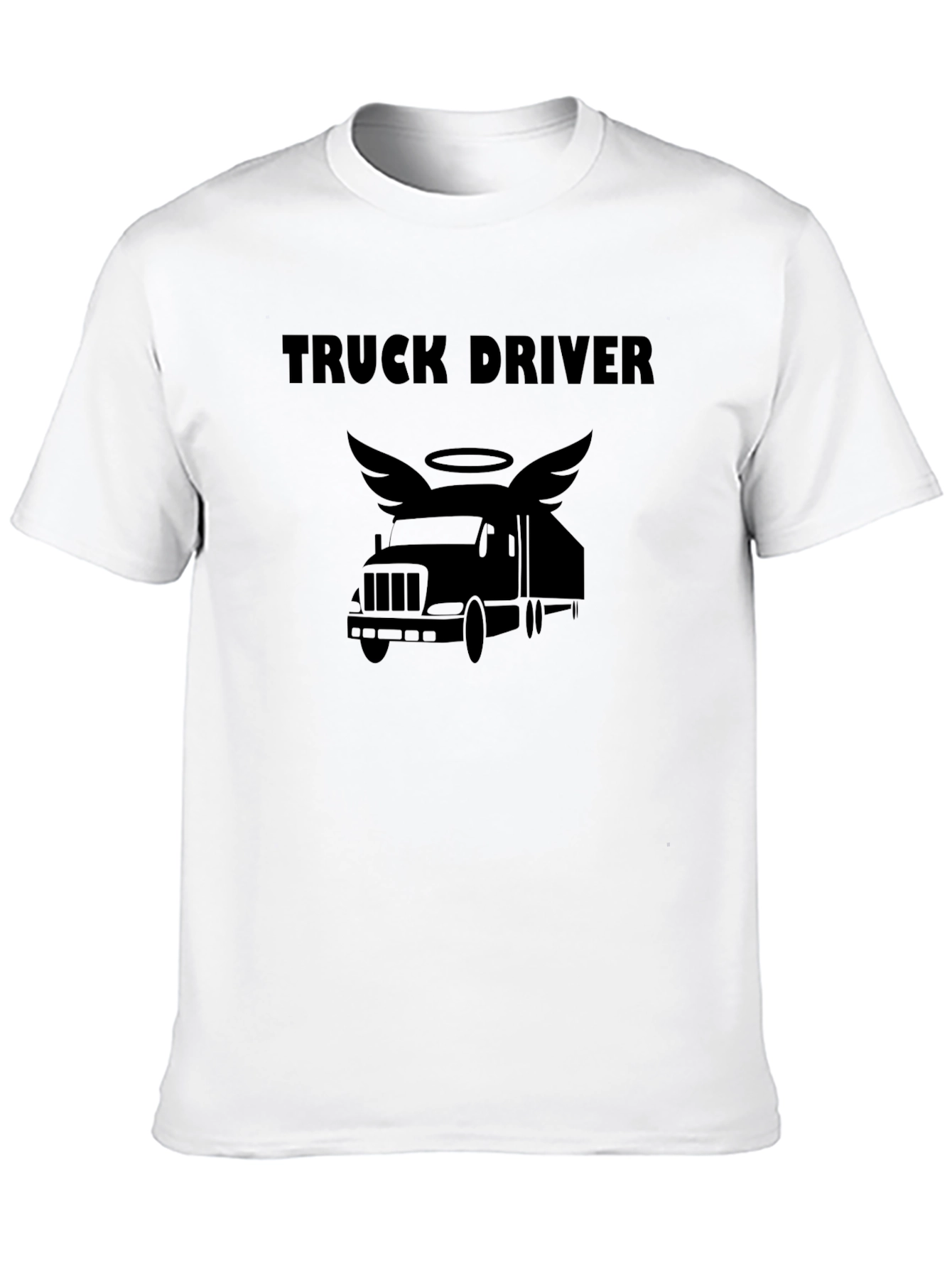 Truck Driver Angel Wings T-Shirt