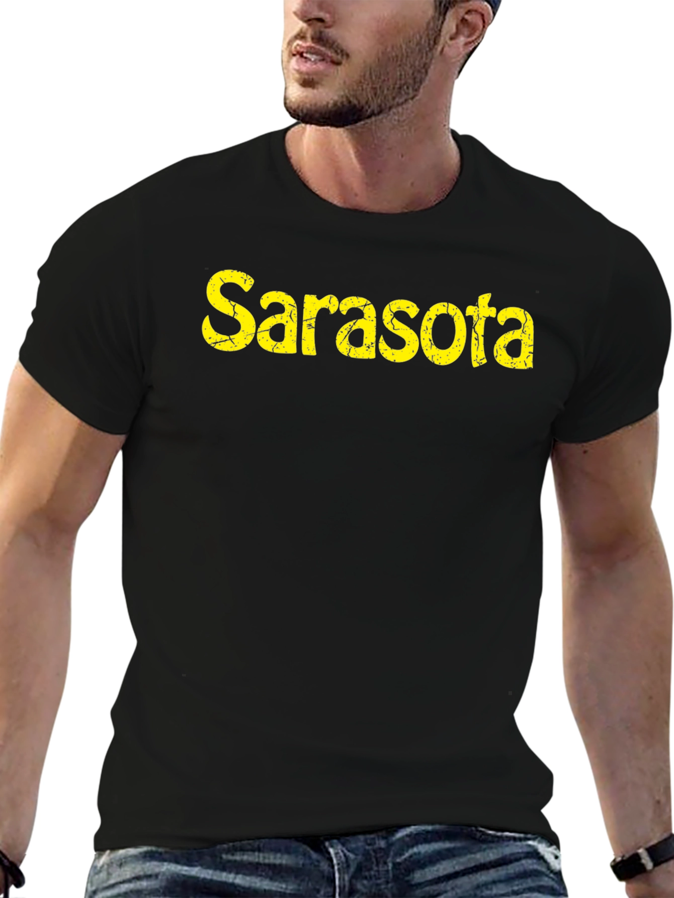 Sarasota T-Shirt - Retro Distressed Graphic Tee