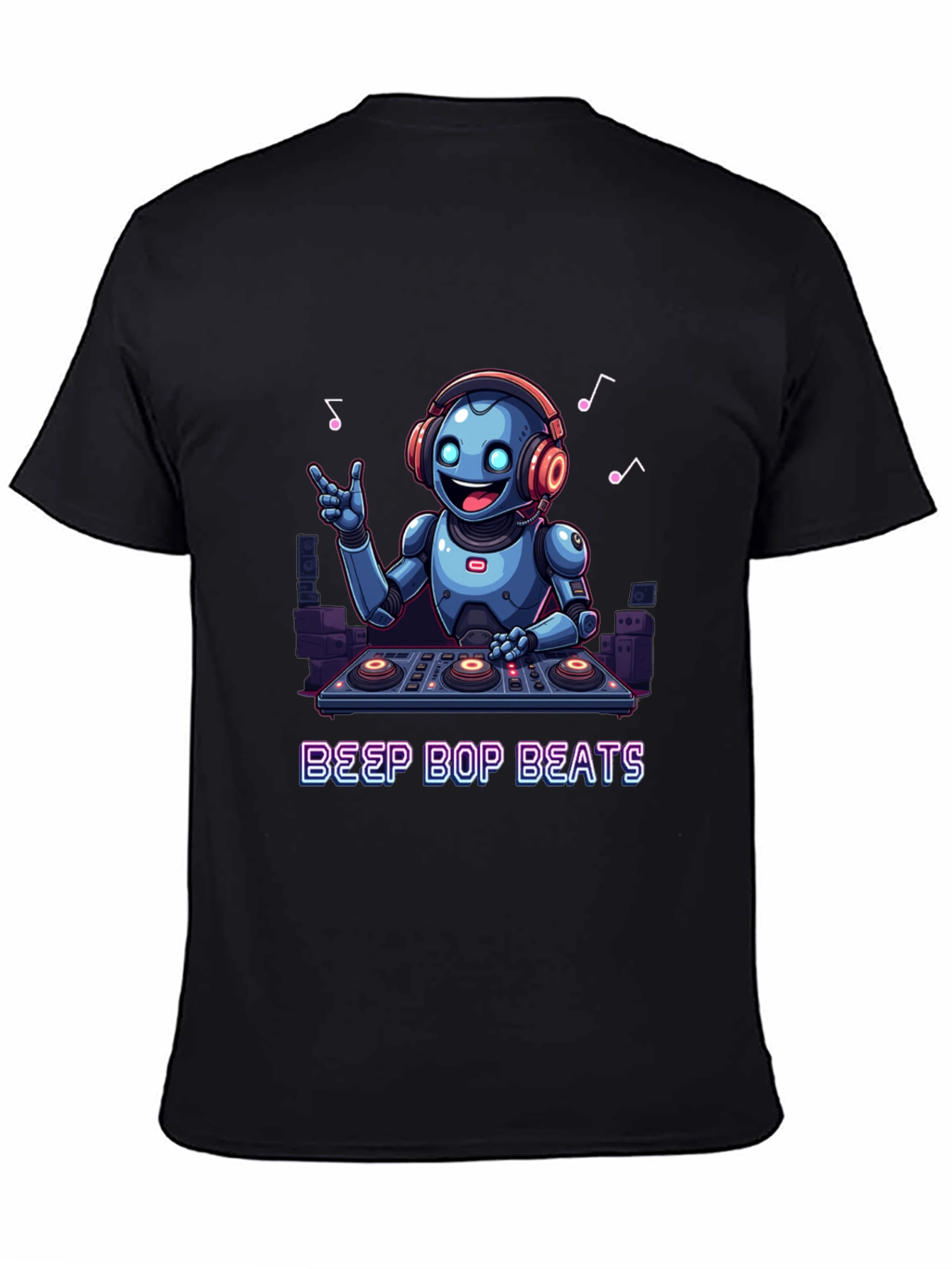 Robot DJ Graphic Tee - Beep Bop Beats
