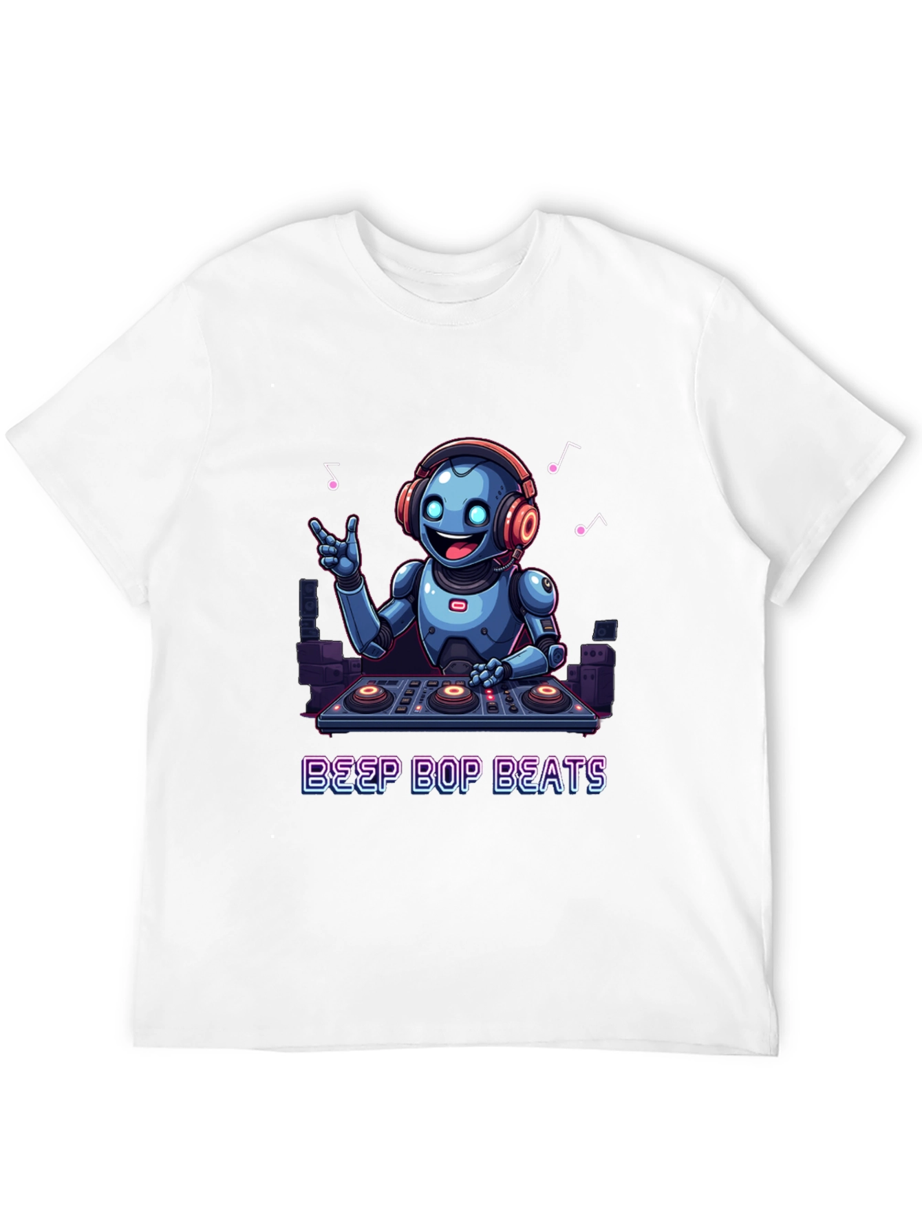 Robot DJ Graphic Tee - Beep Bop Beats