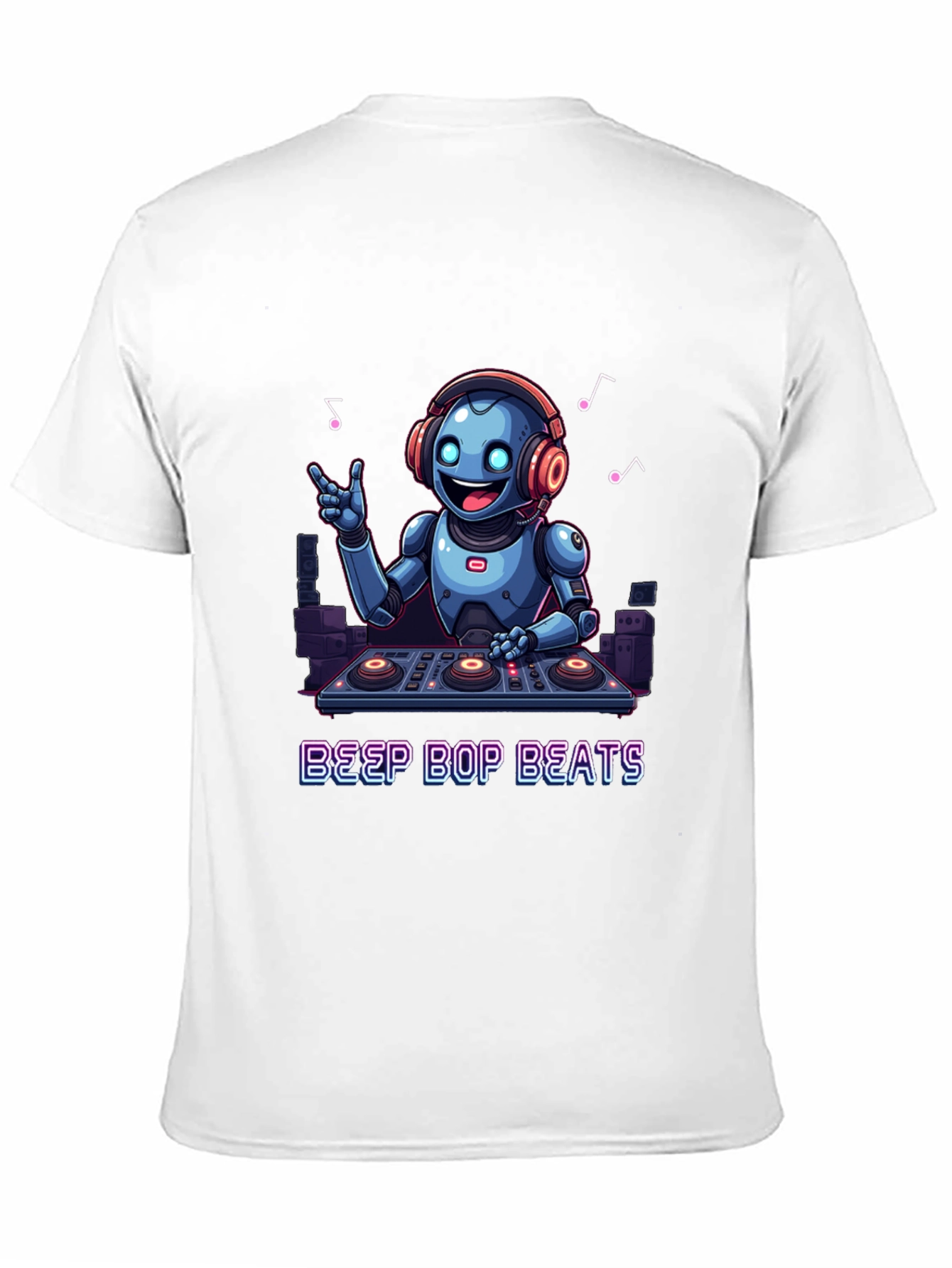 Robot DJ Graphic Tee - Beep Bop Beats