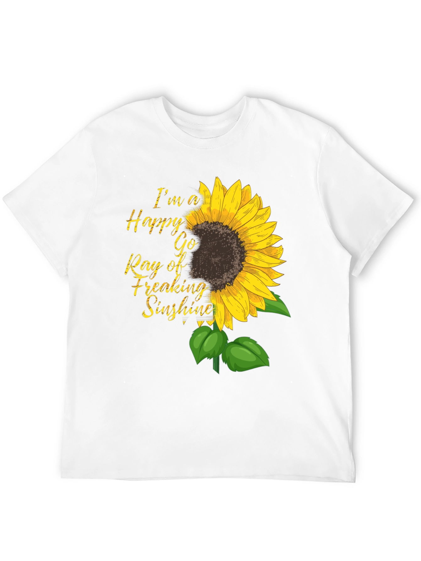 Sunflower Graphic Tee - Happy Go Freaking Sinshine