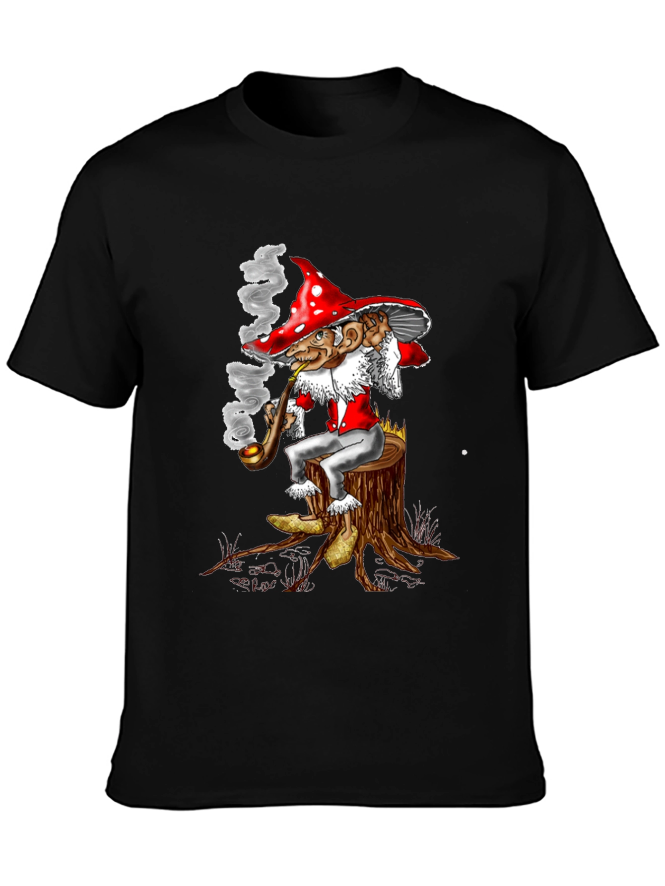 Mushroom Gnome Tee - Whimsical Graphic Print