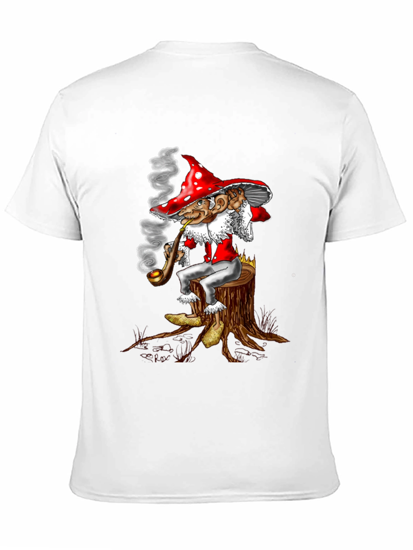 Mushroom Gnome Tee - Whimsical Graphic Print