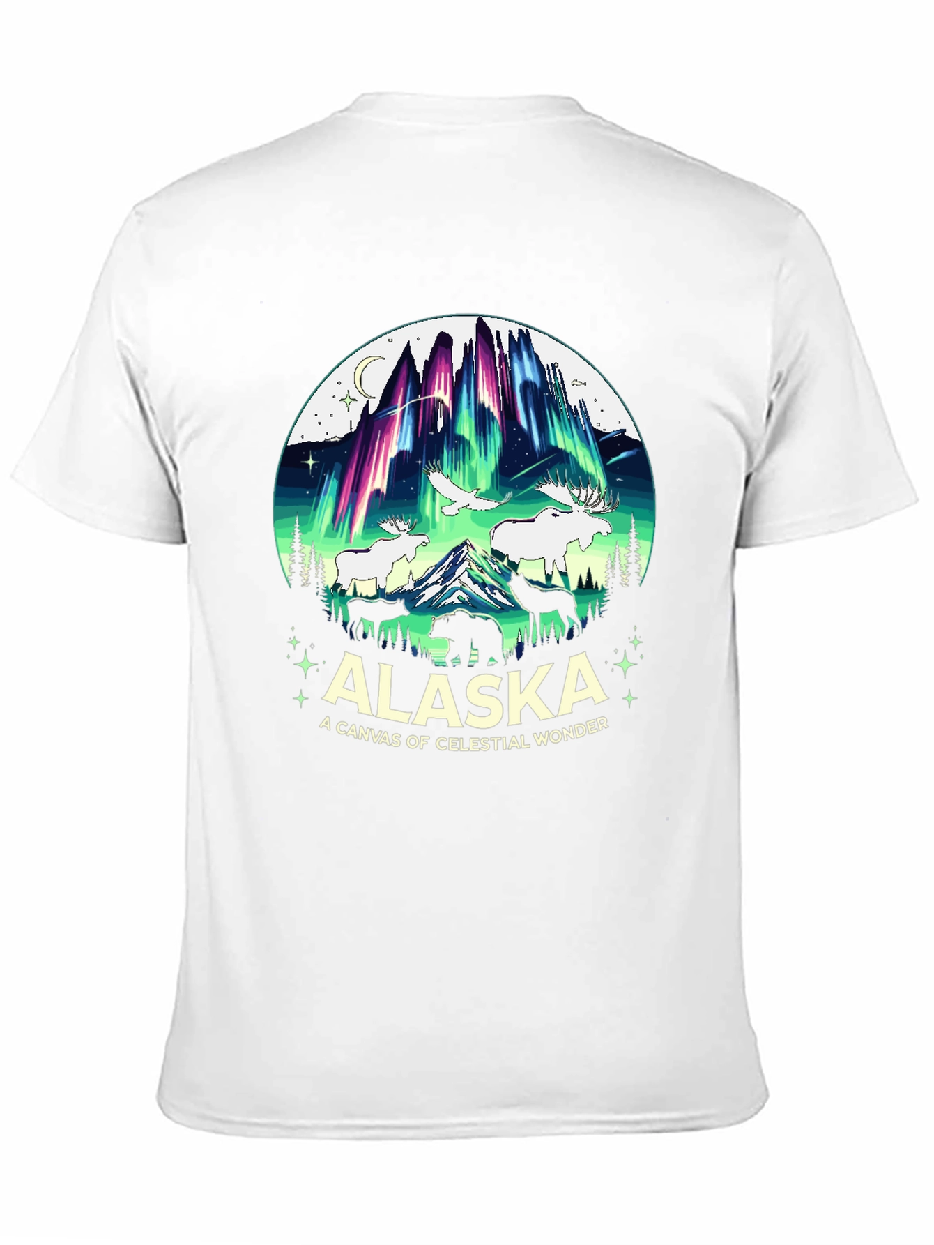 Alaska Celestial Wonder Graphic T-Shirt