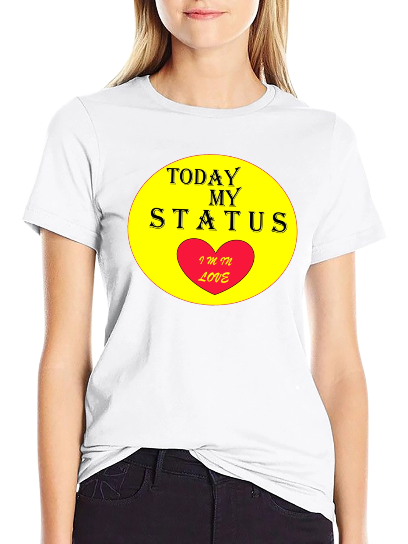 Today My Status: Im In Love T-Shirt