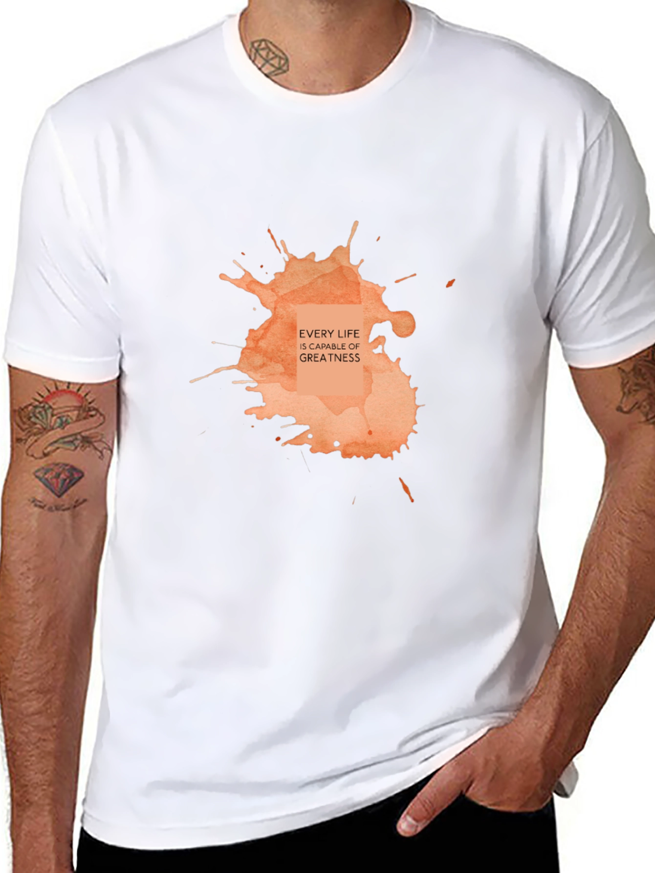 Every Life is Capable of Greatness Black Tee
