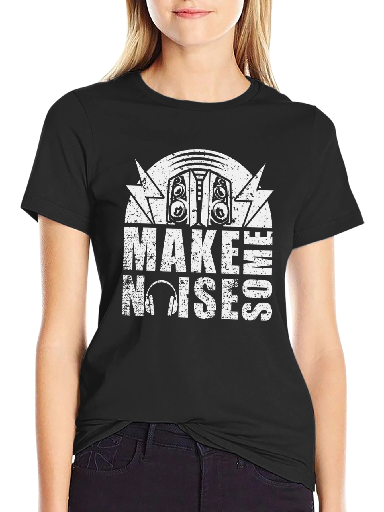 Make Some Noises Graphic Tee - Music Lover Shirt