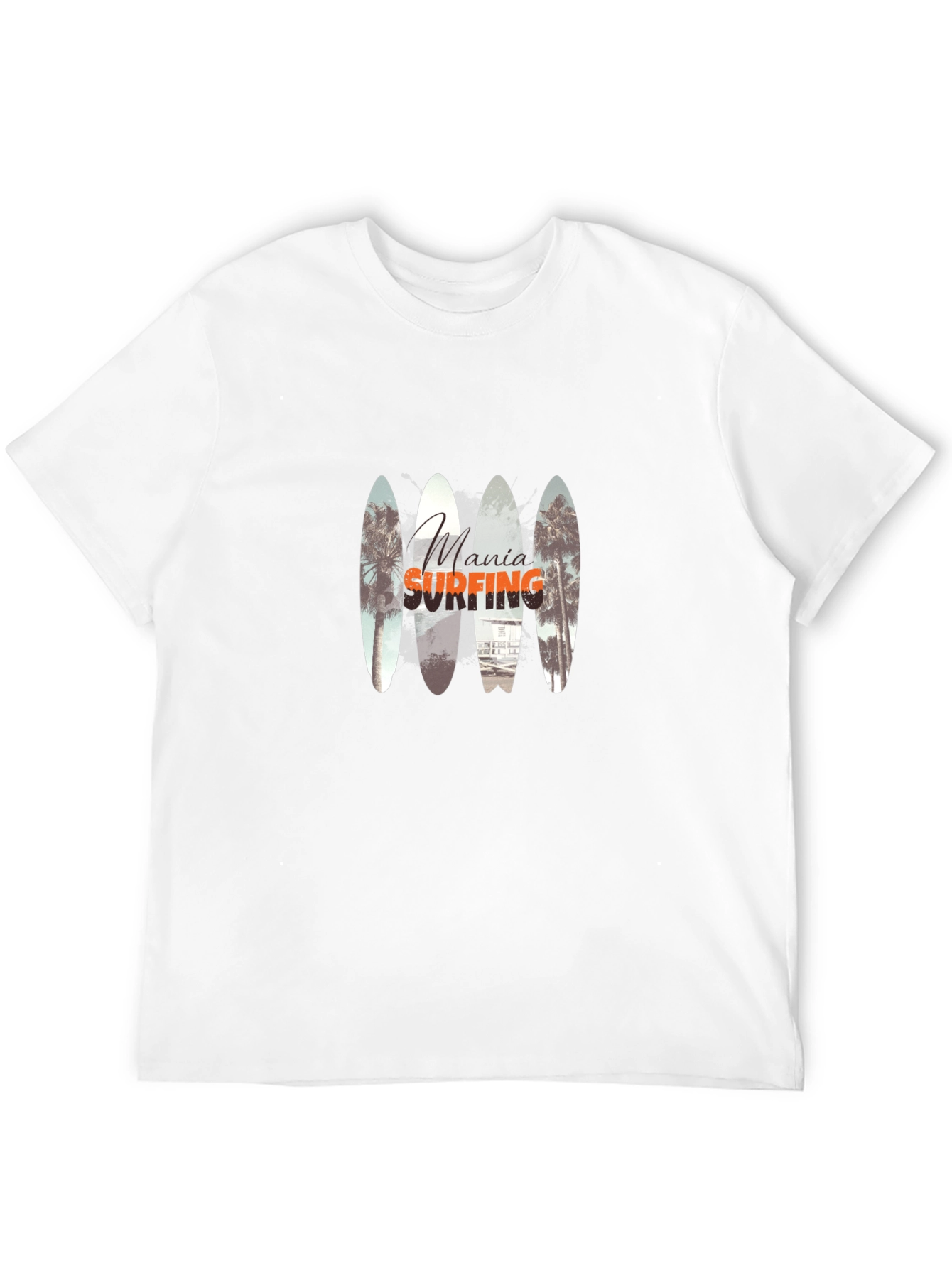 Mania Surfing Black Tee Shirt