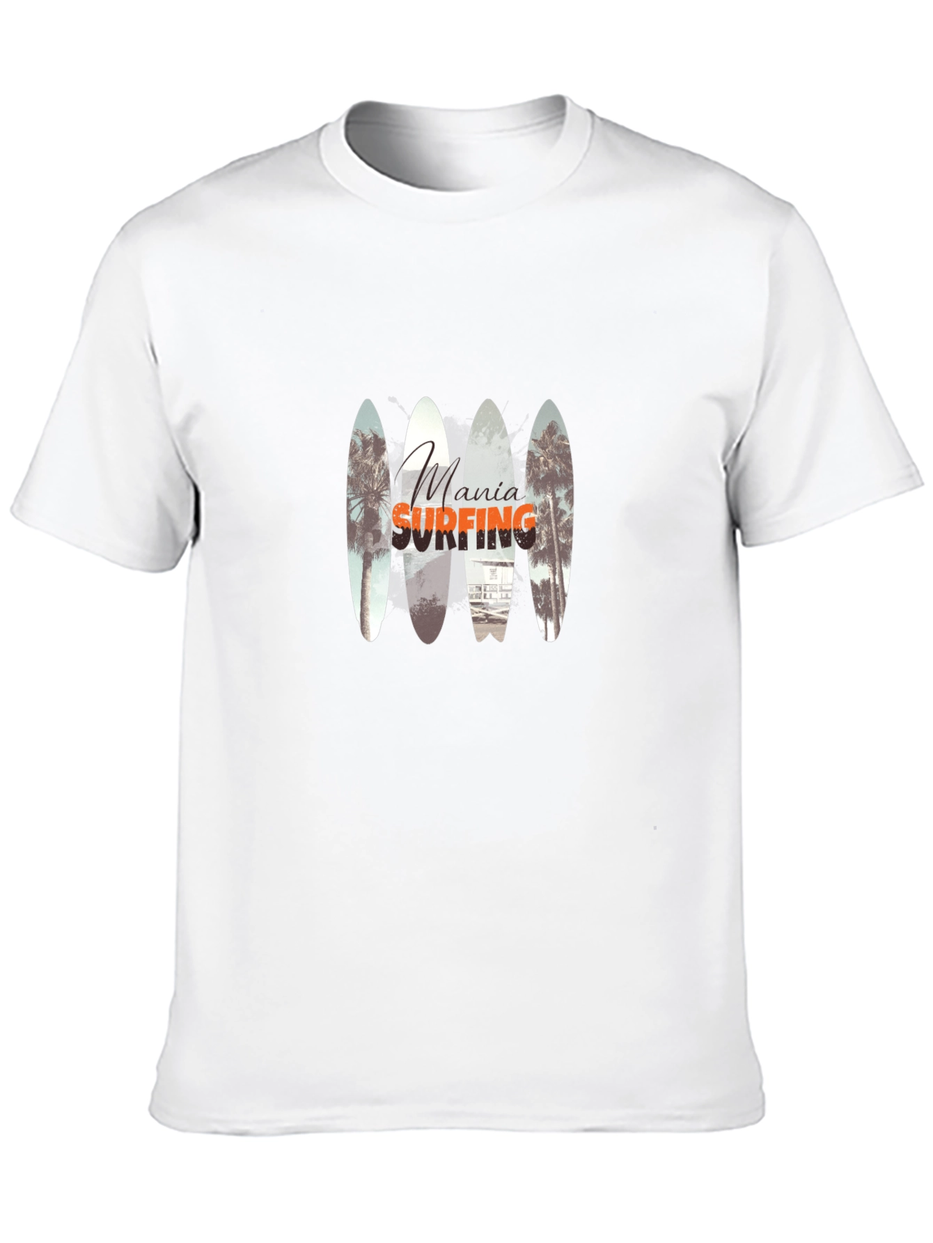 Mania Surfing Black Tee Shirt