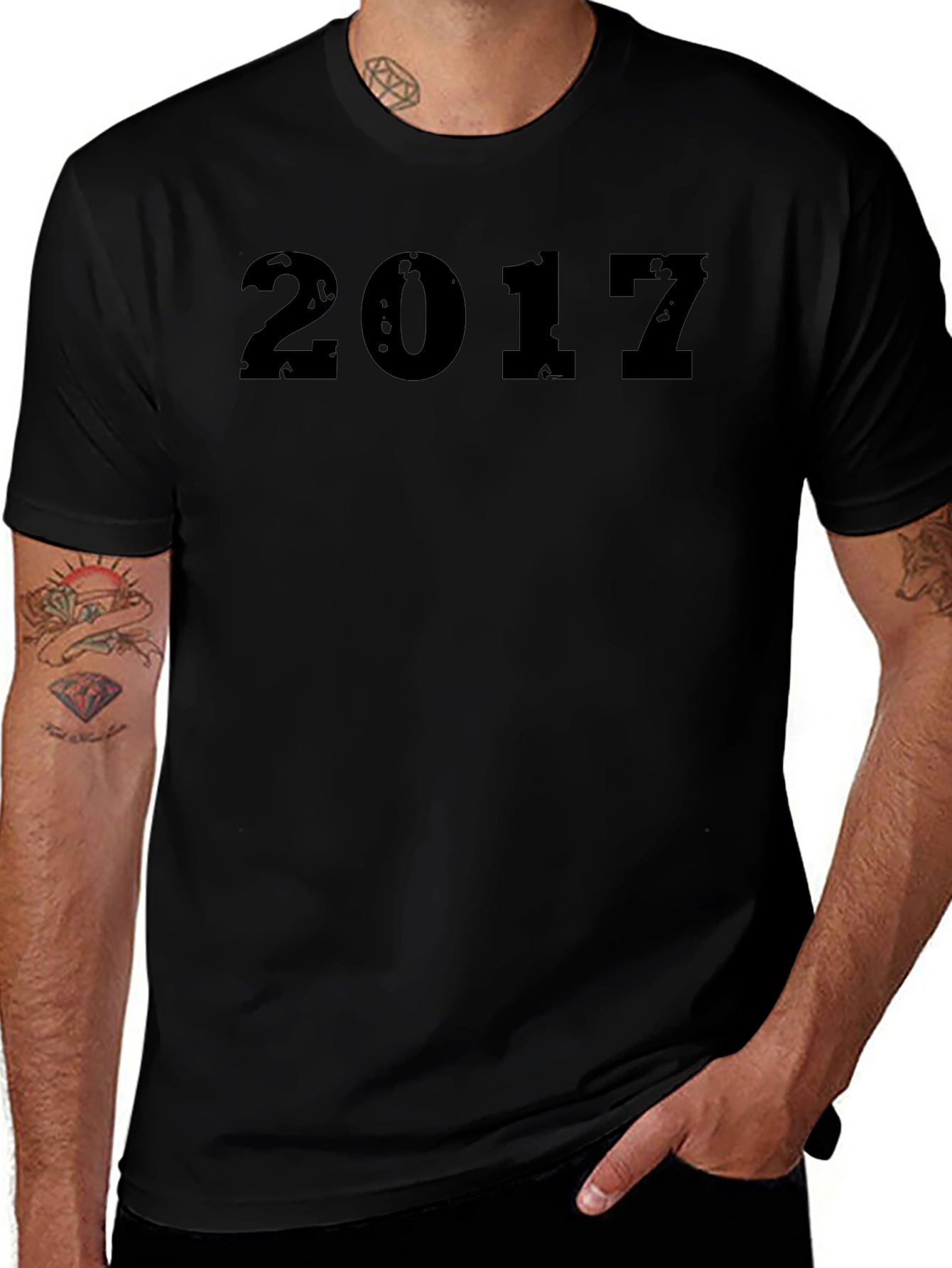 Retro 2017 Black T-Shirt