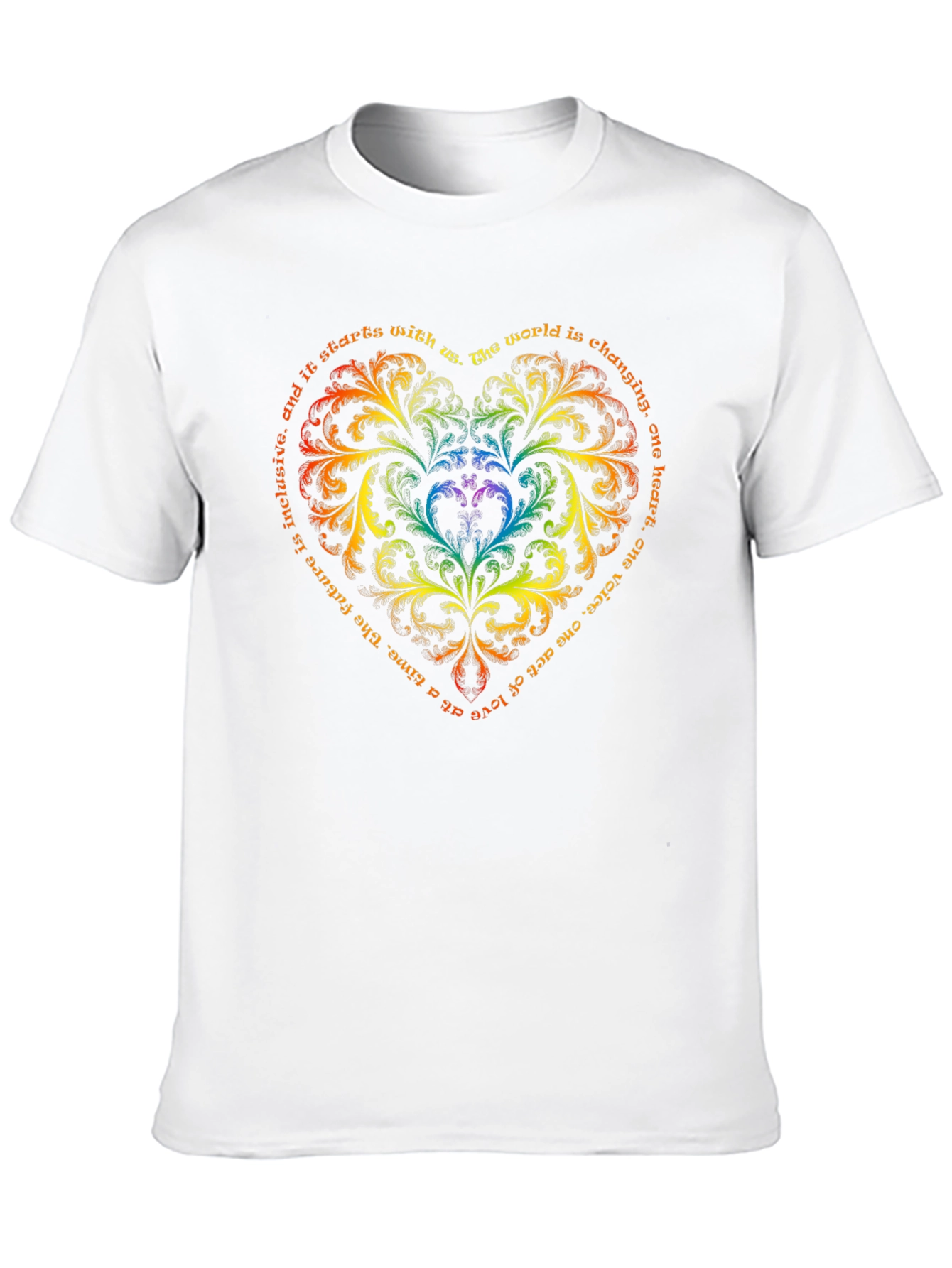 Inclusive Heart T-Shirt: Change the World