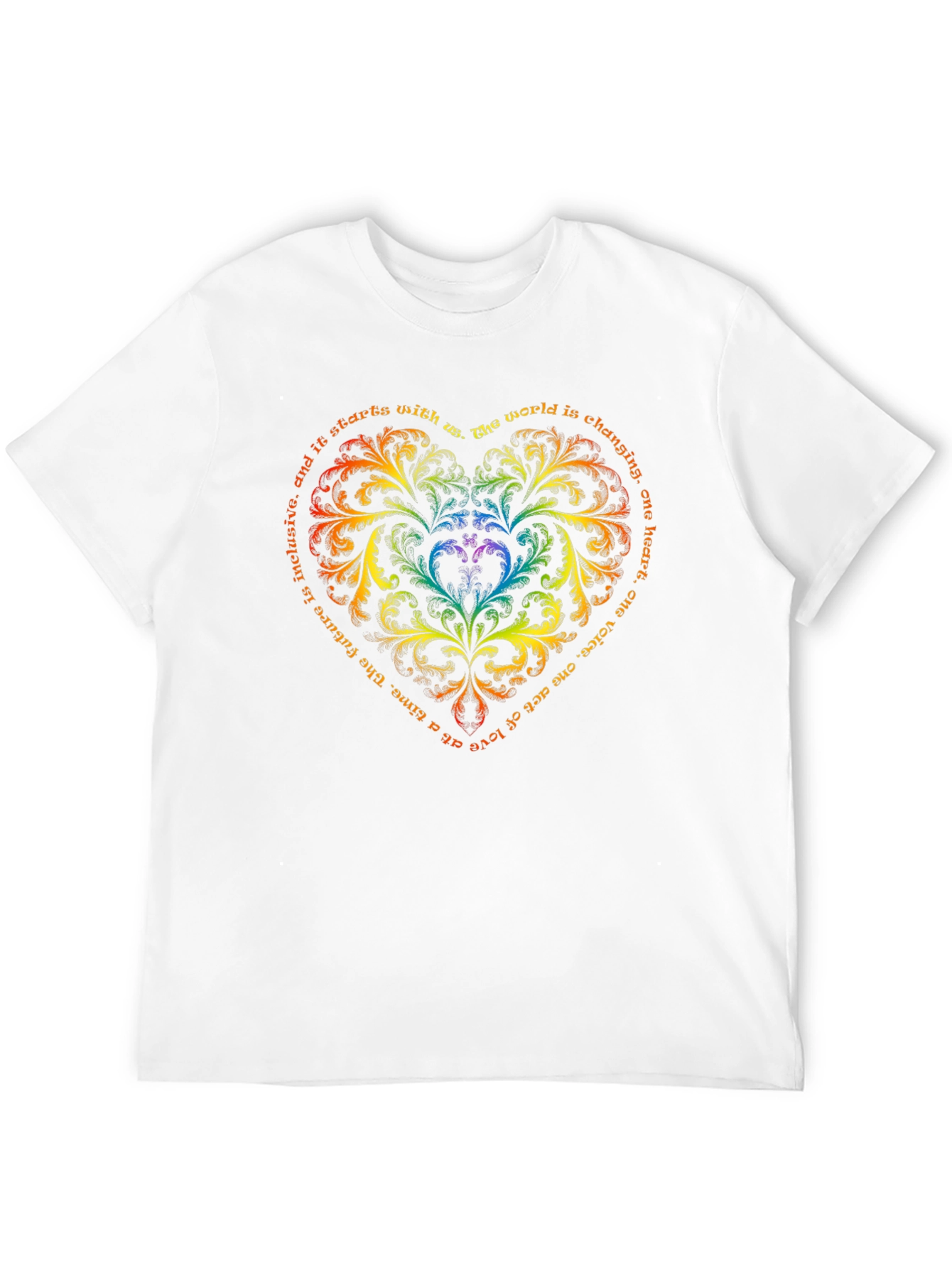 Inclusive Heart T-Shirt: Change the World