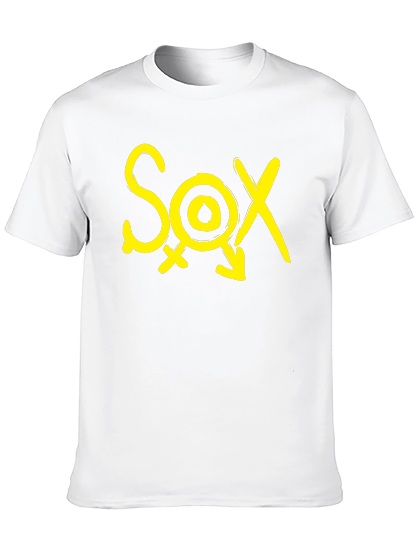 Black T-Shirt - SOX Yellow Graphic Print