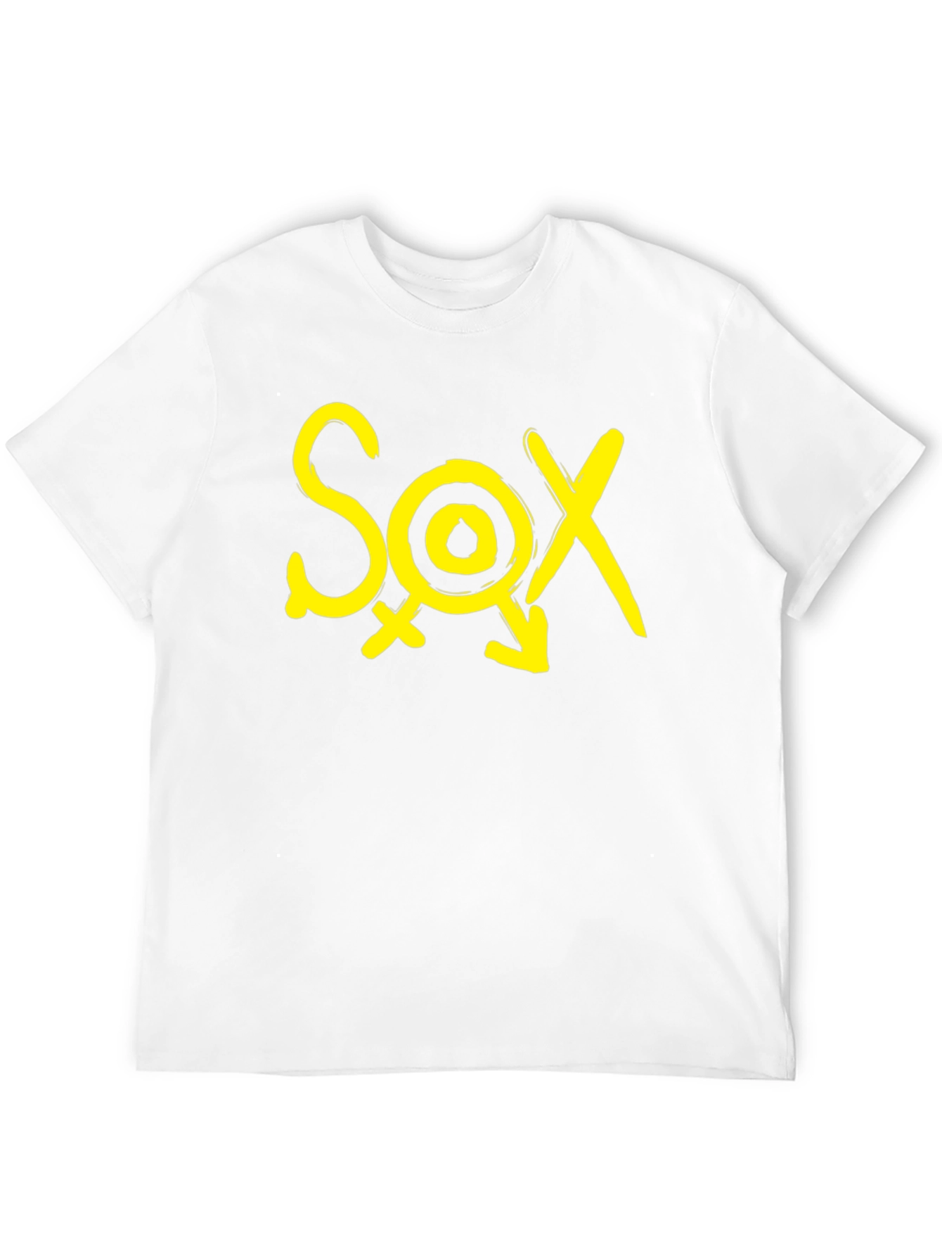 Black T-Shirt - SOX Yellow Graphic Print