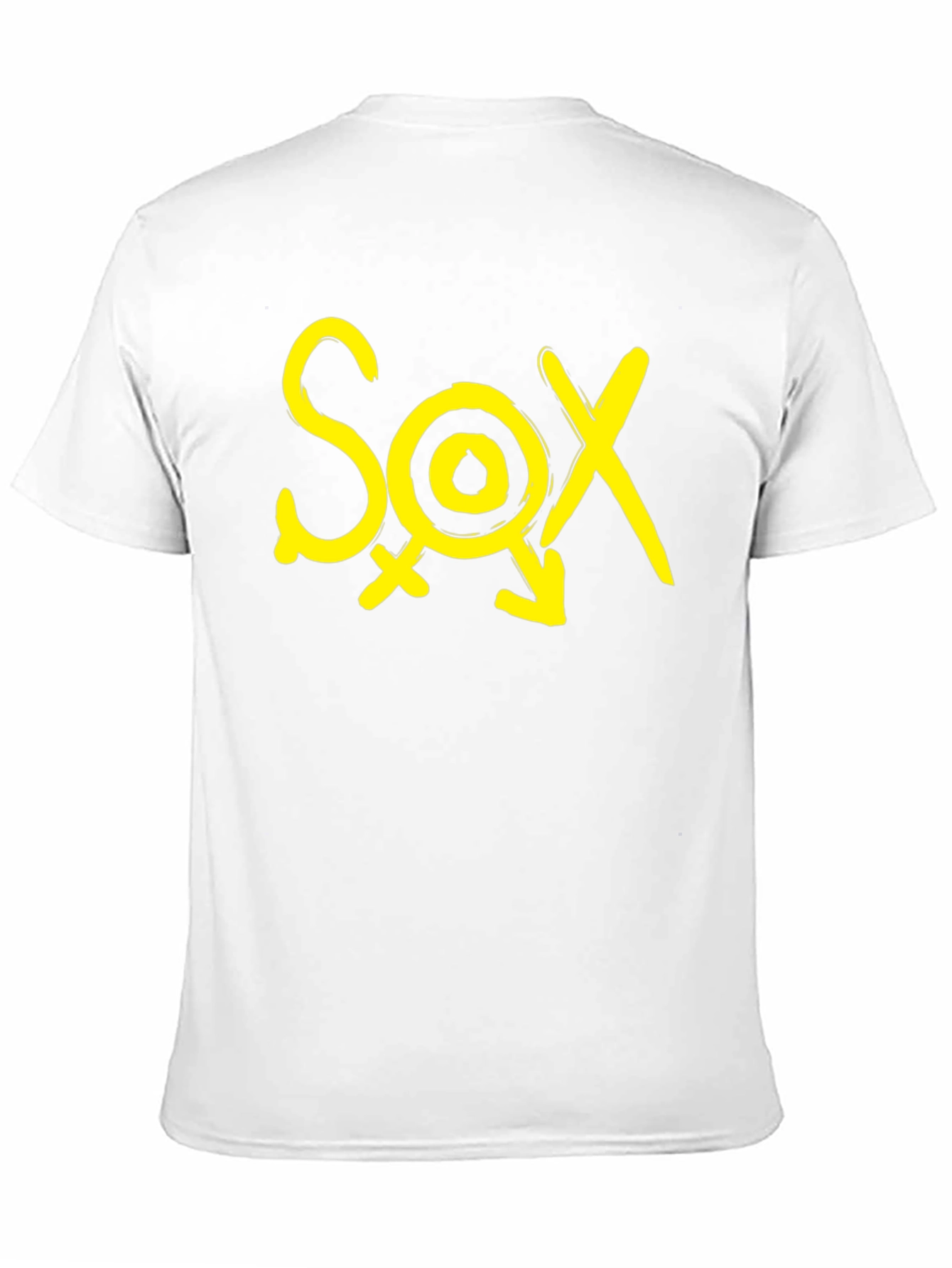 Black T-Shirt - SOX Yellow Graphic Print
