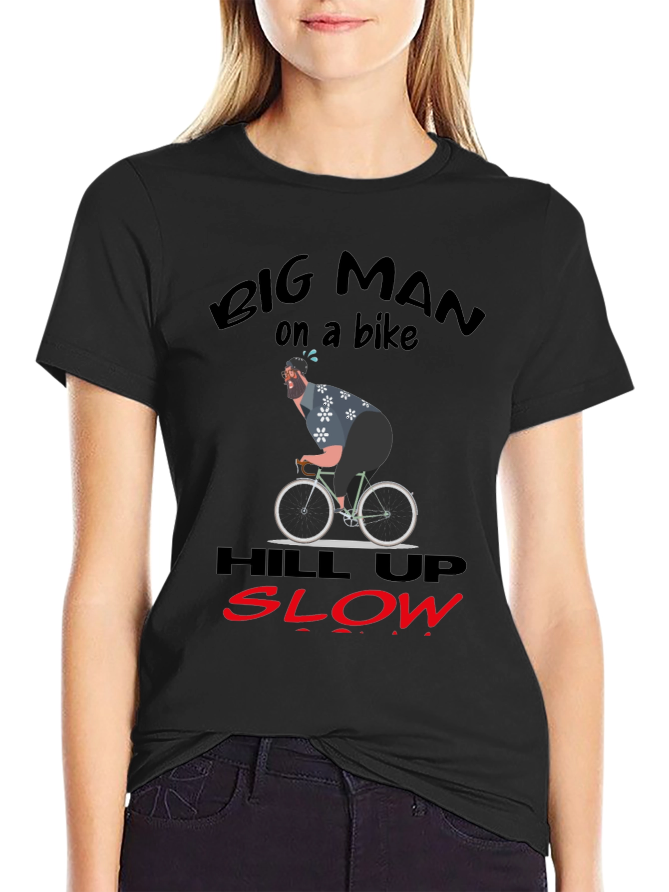 Big Man On A Bike Graphic T-Shirt