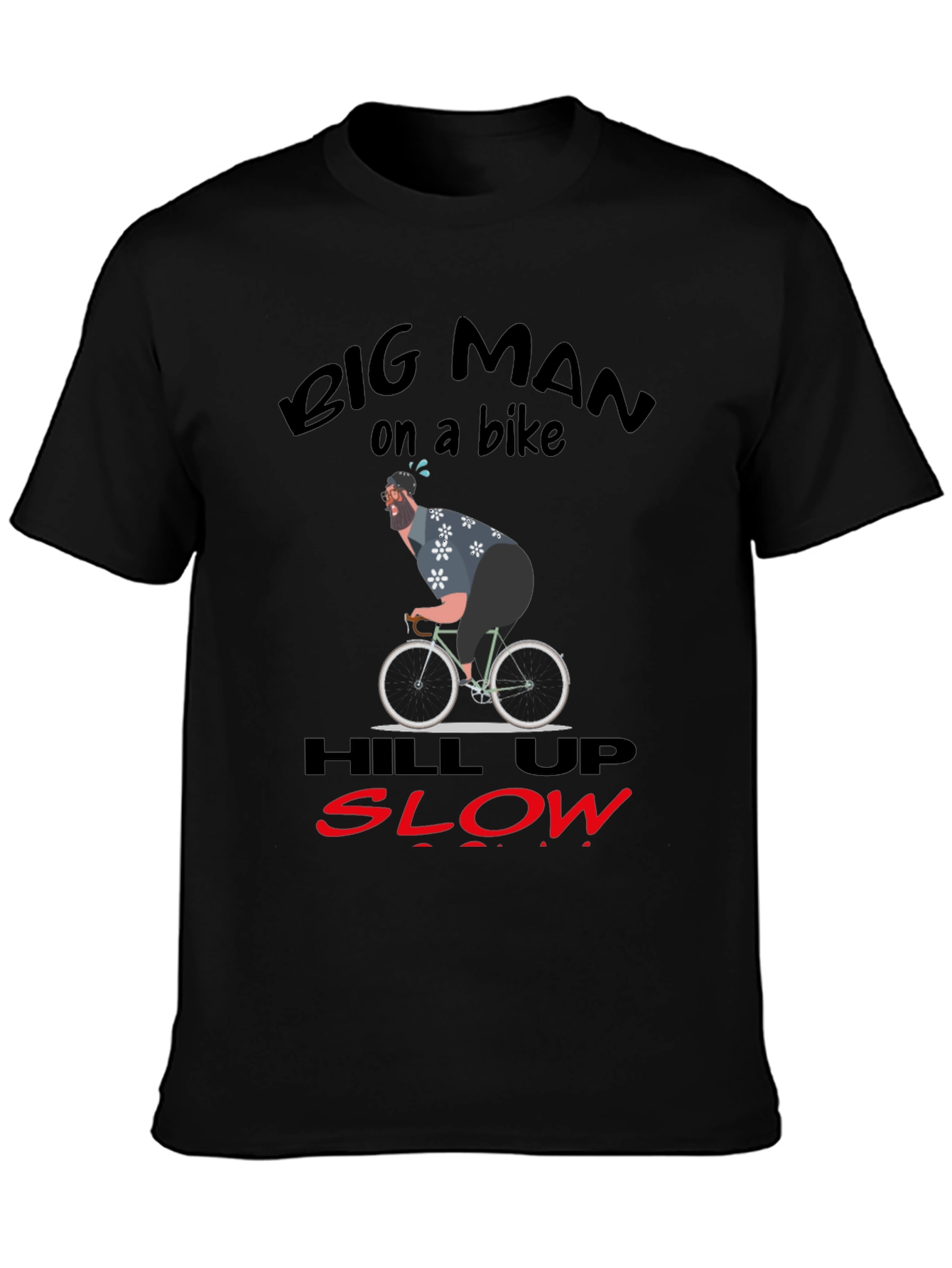 Big Man On A Bike Graphic T-Shirt