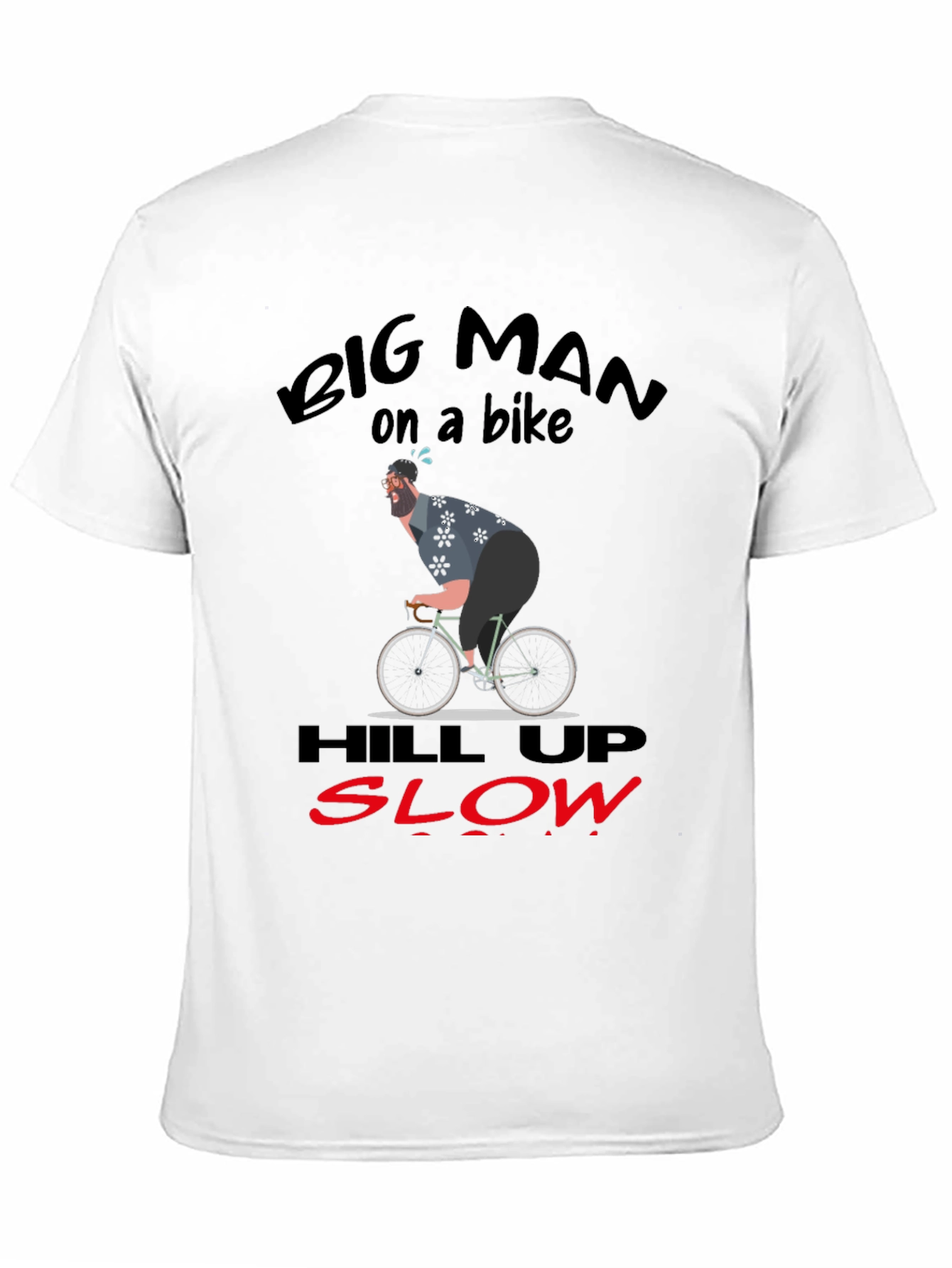 Big Man On A Bike Graphic T-Shirt