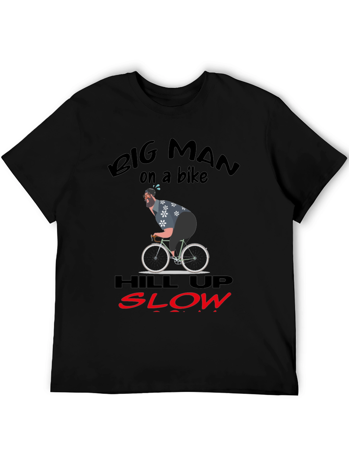 Big Man On A Bike Graphic T-Shirt