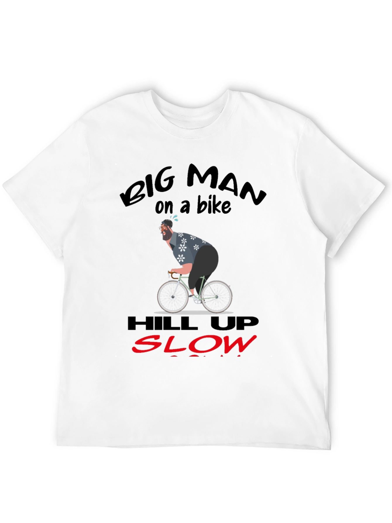 Big Man On A Bike Graphic T-Shirt