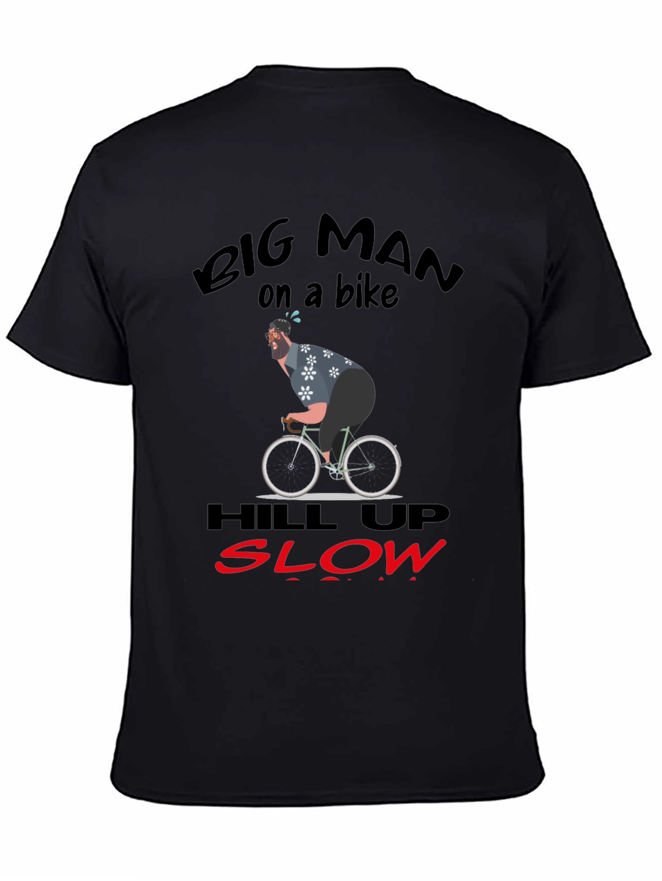 Big Man On A Bike Graphic T-Shirt