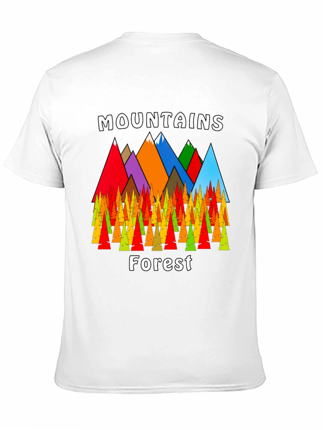 Mountains Forest Graphic Tee - Nature Lovers T-Shirt