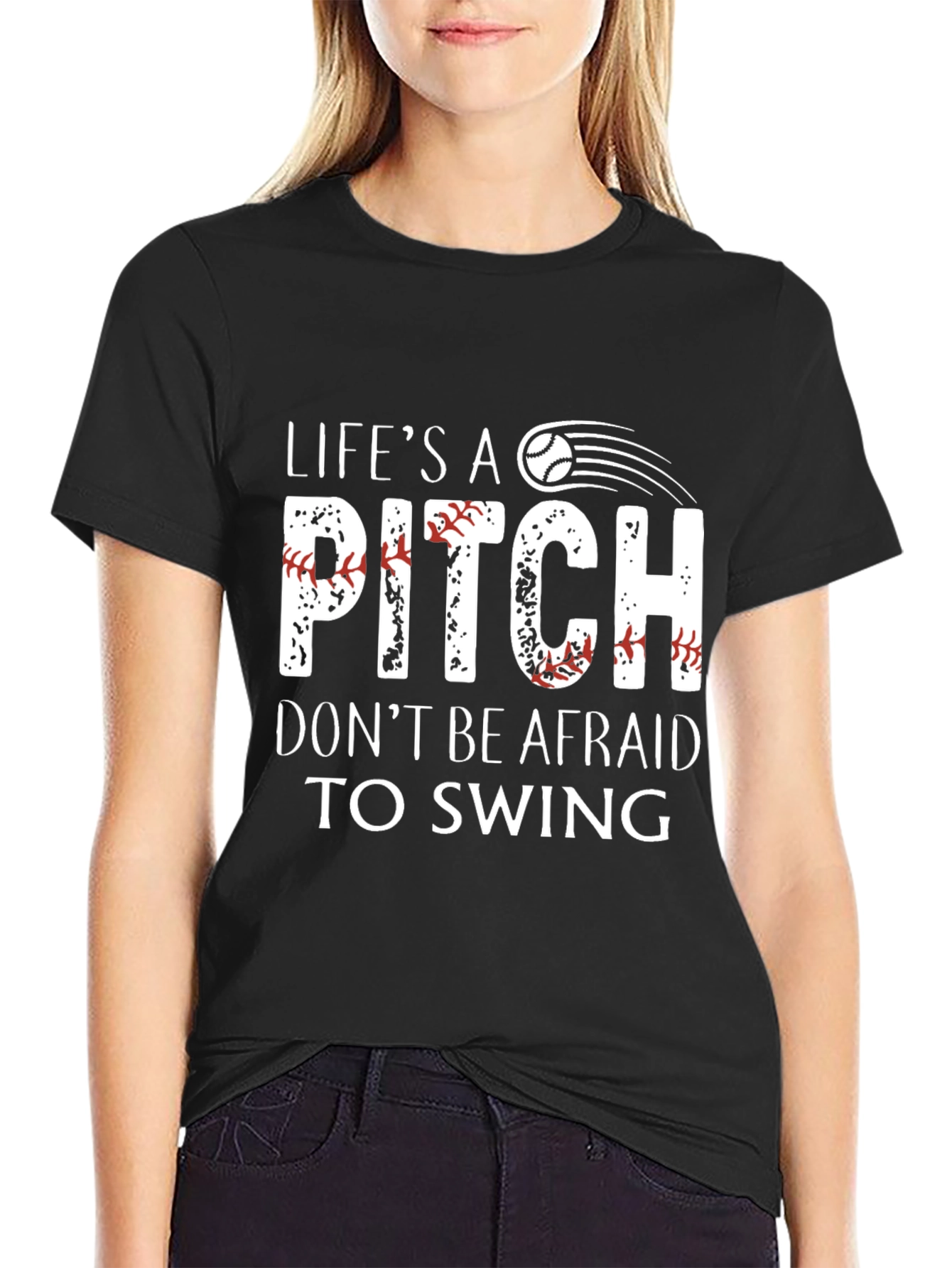 Lifes A Pitch Baseball T-Shirt