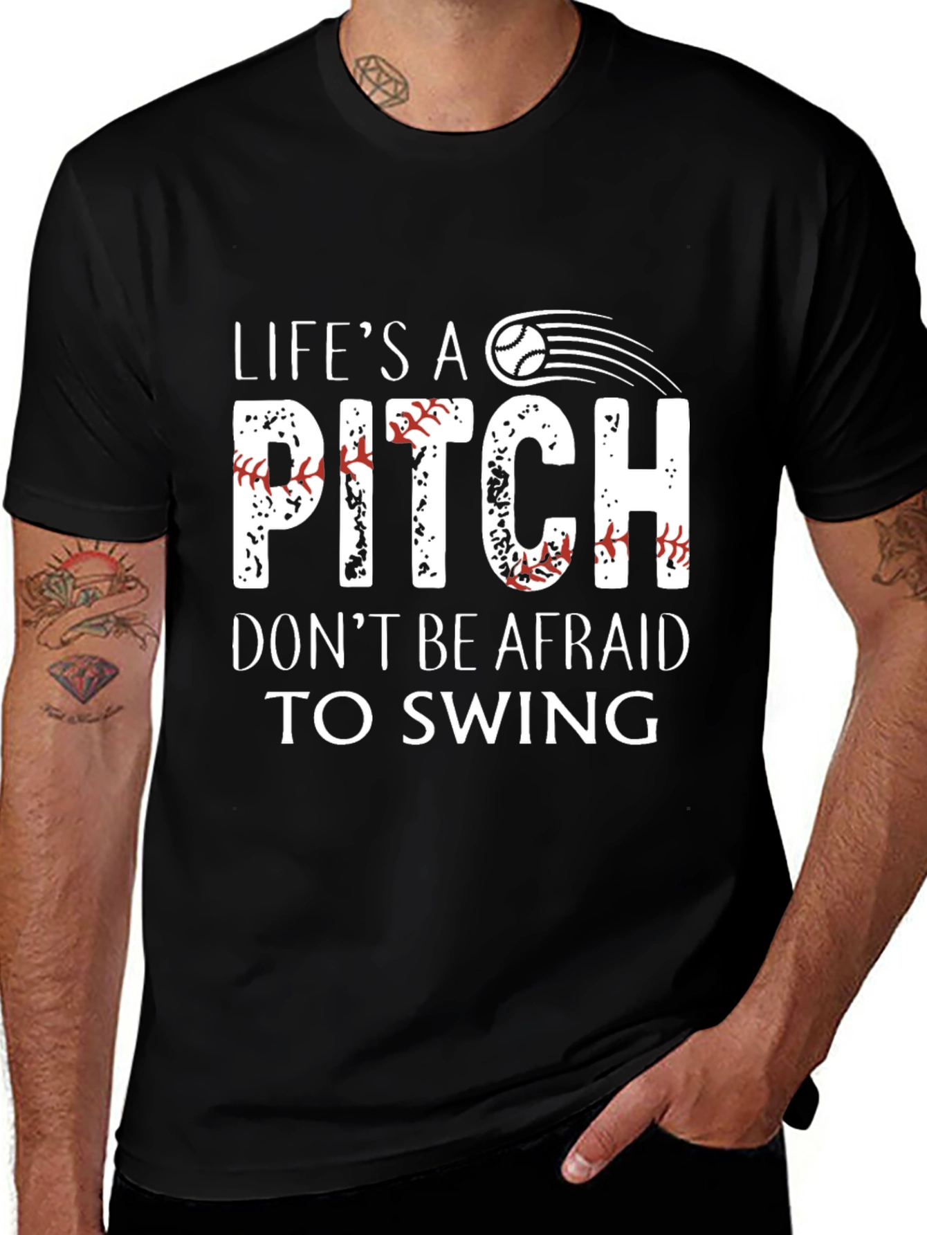 Lifes A Pitch Baseball T-Shirt
